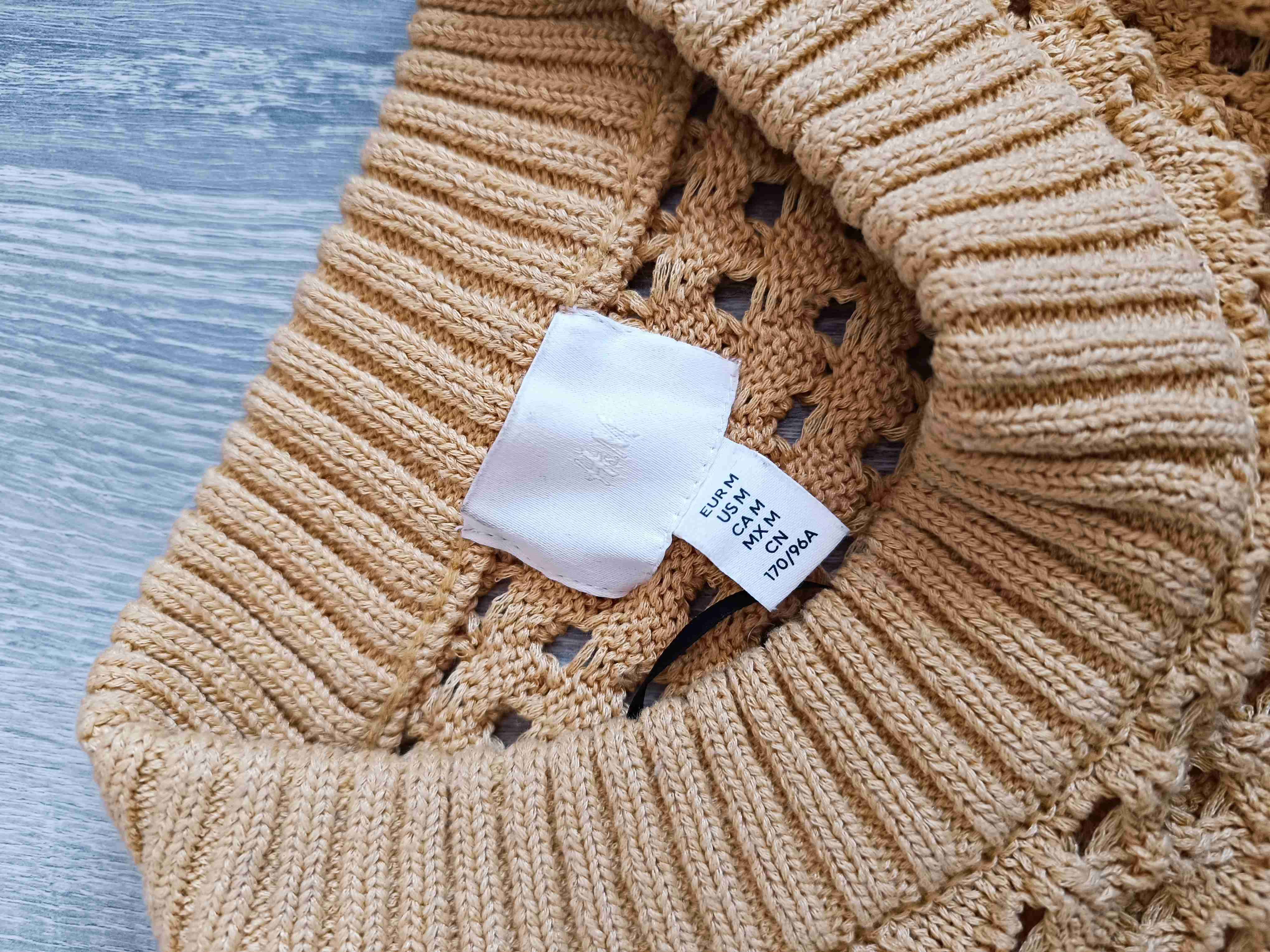 Suéter calado mostaza - miniatura 3