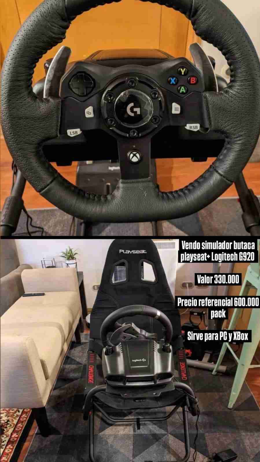 Butaca Playseat + volante Logitech g920 - miniatura 4