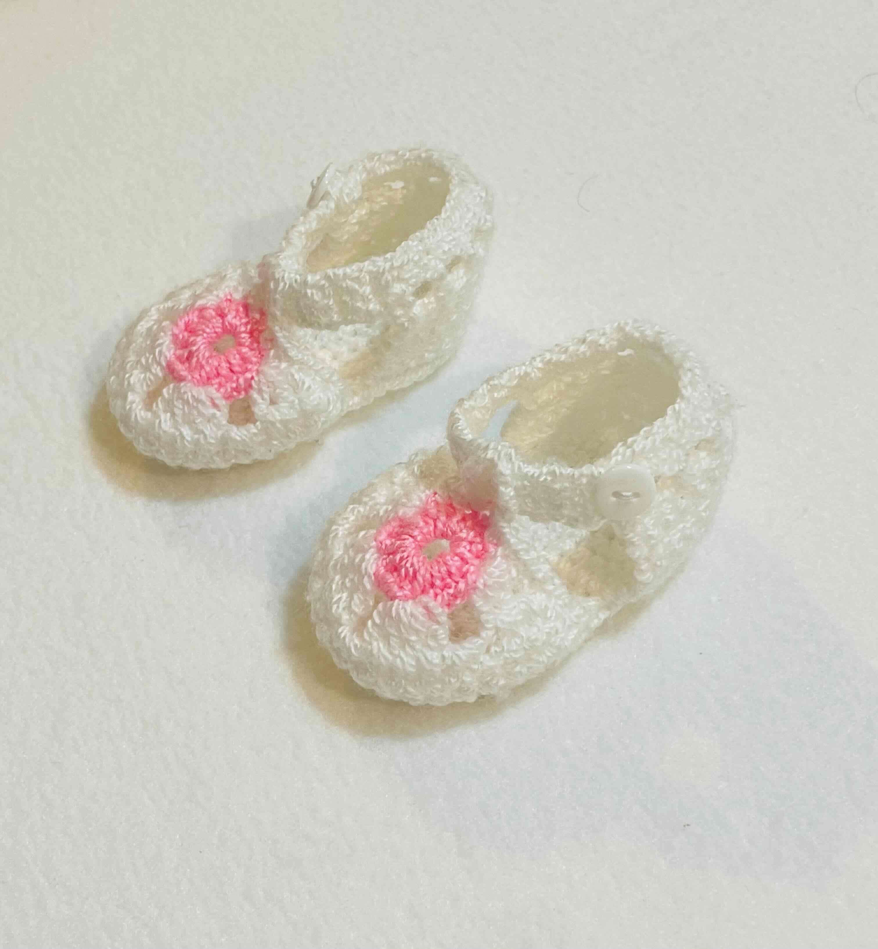 Zapatos tejidos para bebé RN a 1 mes - miniatura 1