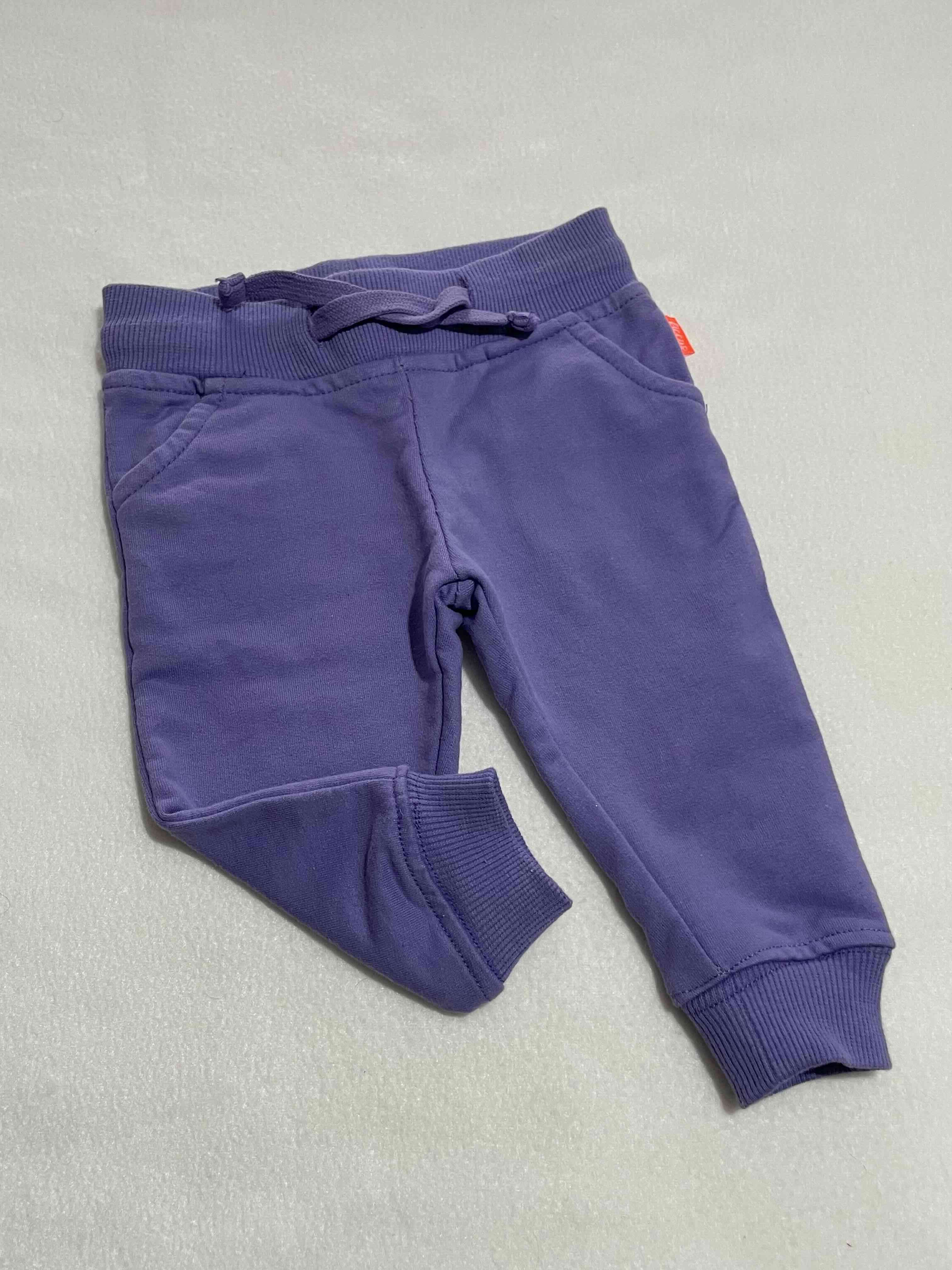 Pantalones de bebé morado 3 a 6 M - miniatura 1