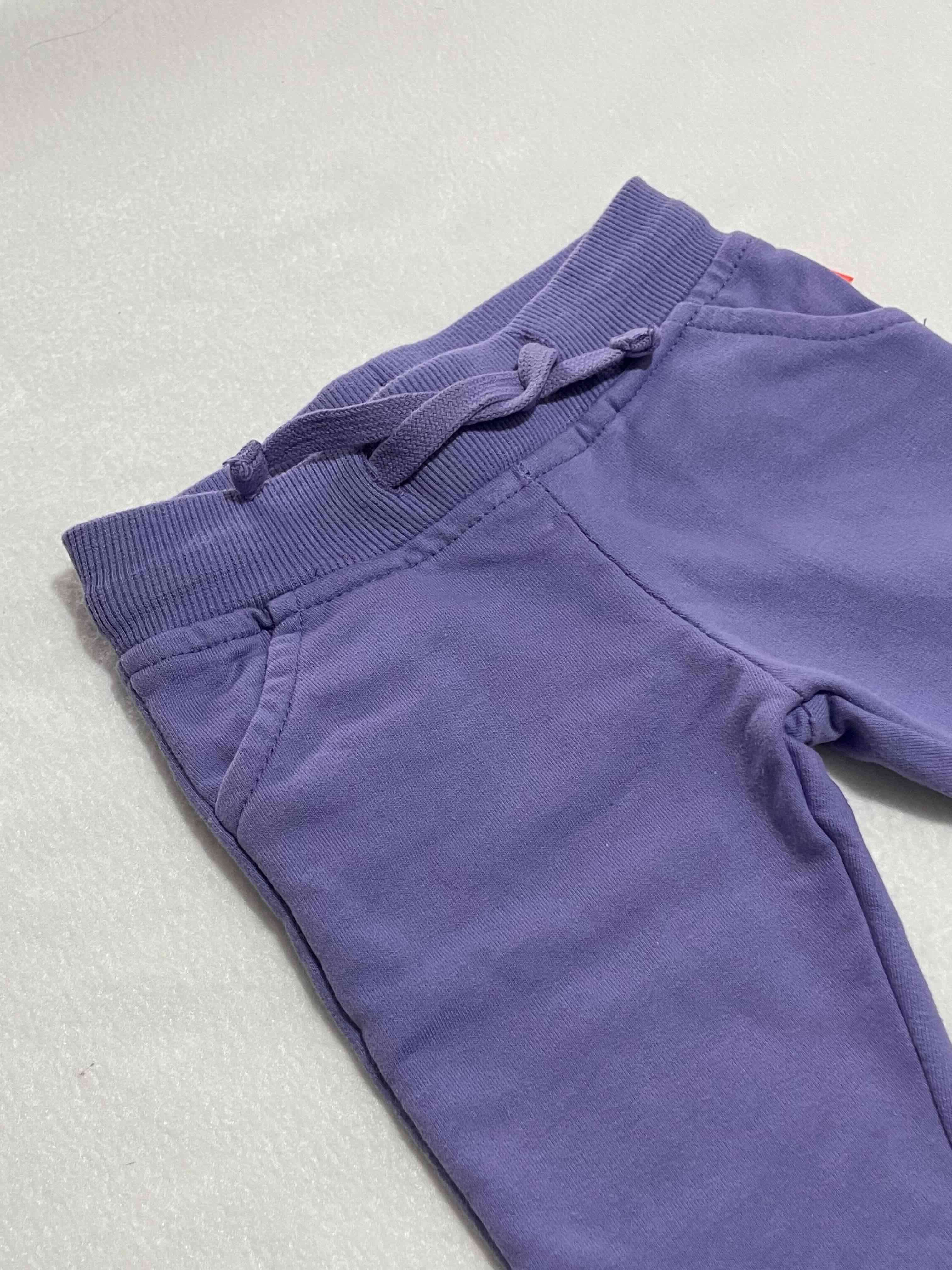 Pantalones de bebé morado 3 a 6 M - miniatura 2