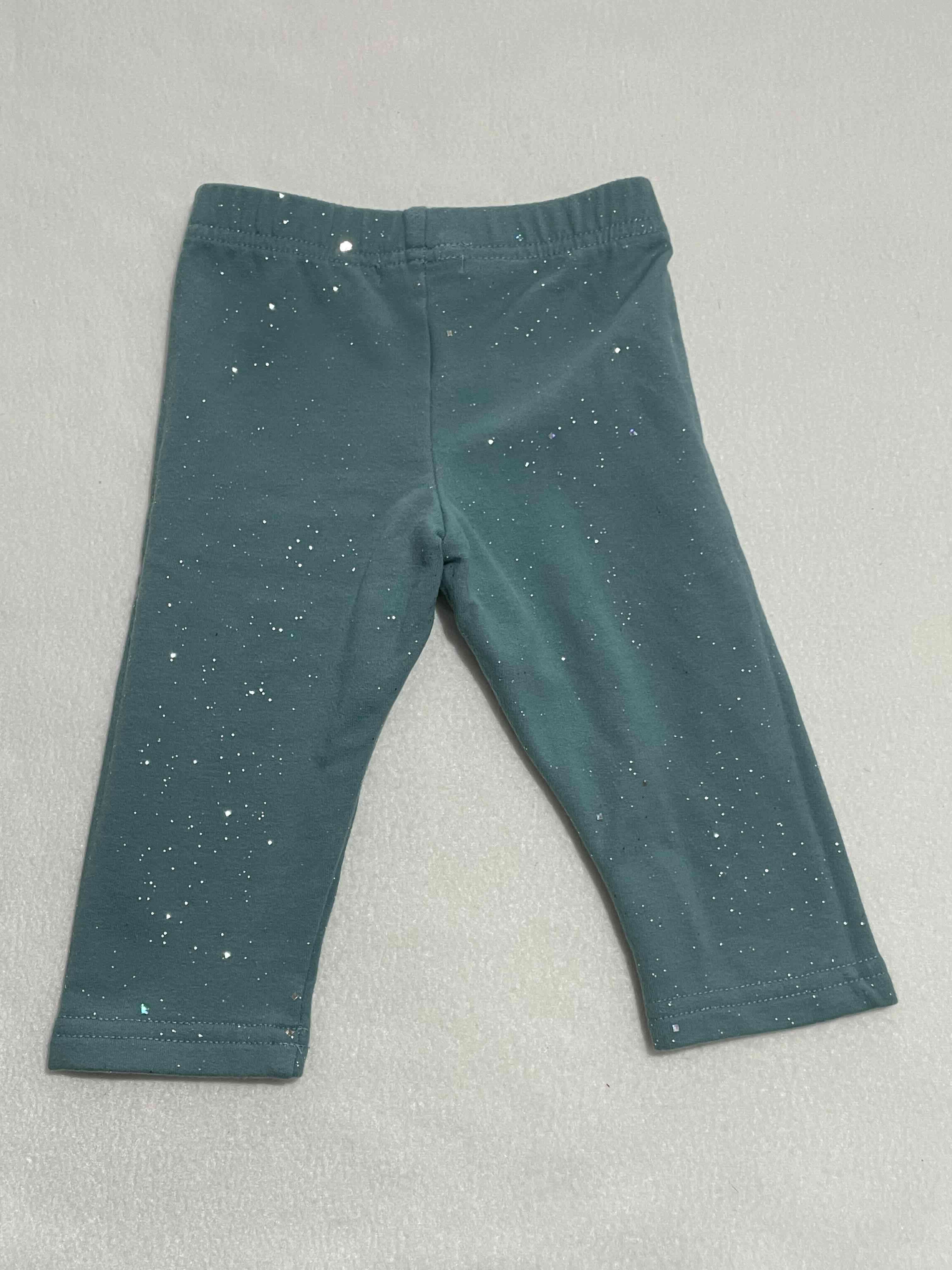 Leggings verde con brillo 3 a 6 M - miniatura 3