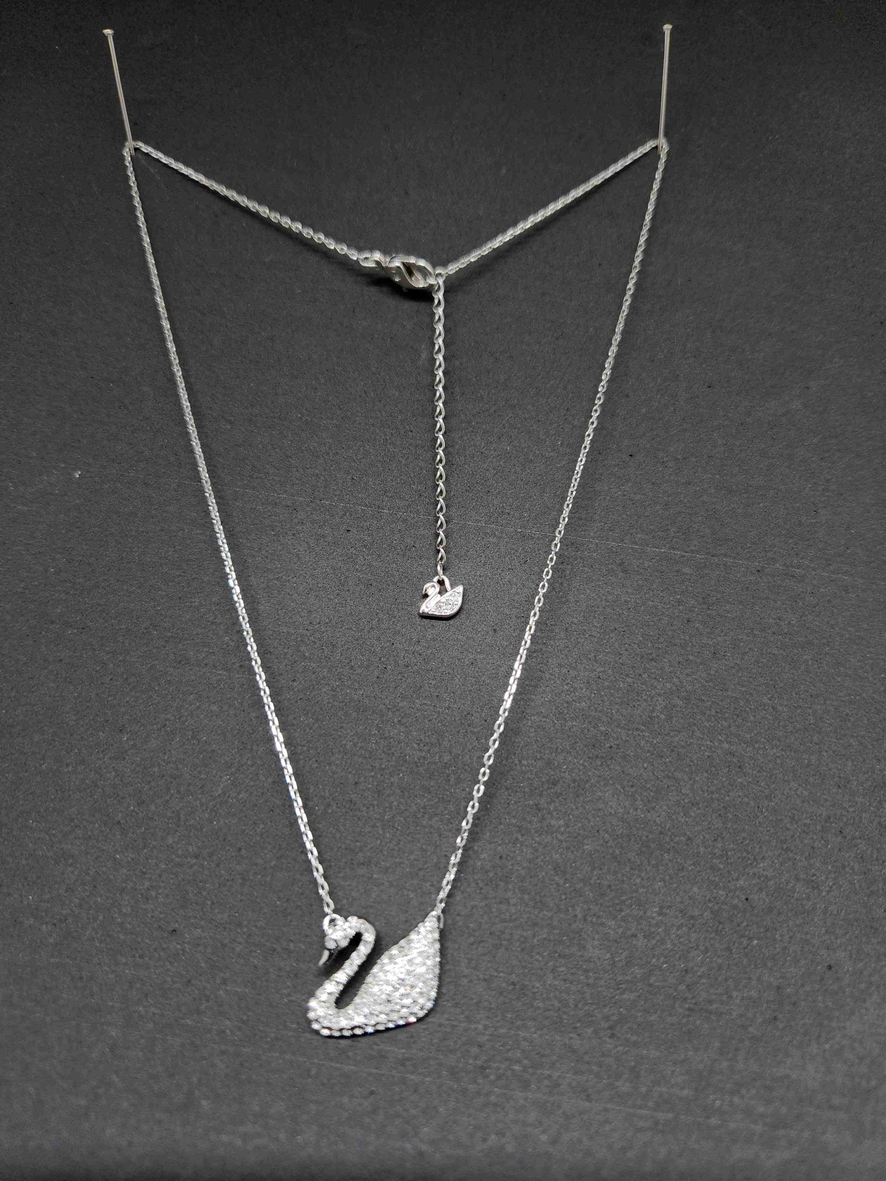 Collar de cisne con cristales - miniatura 3