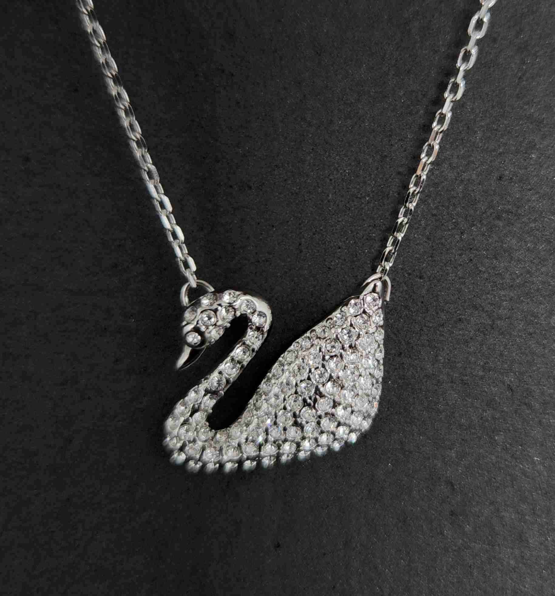 Collar de cisne con cristales - miniatura 4