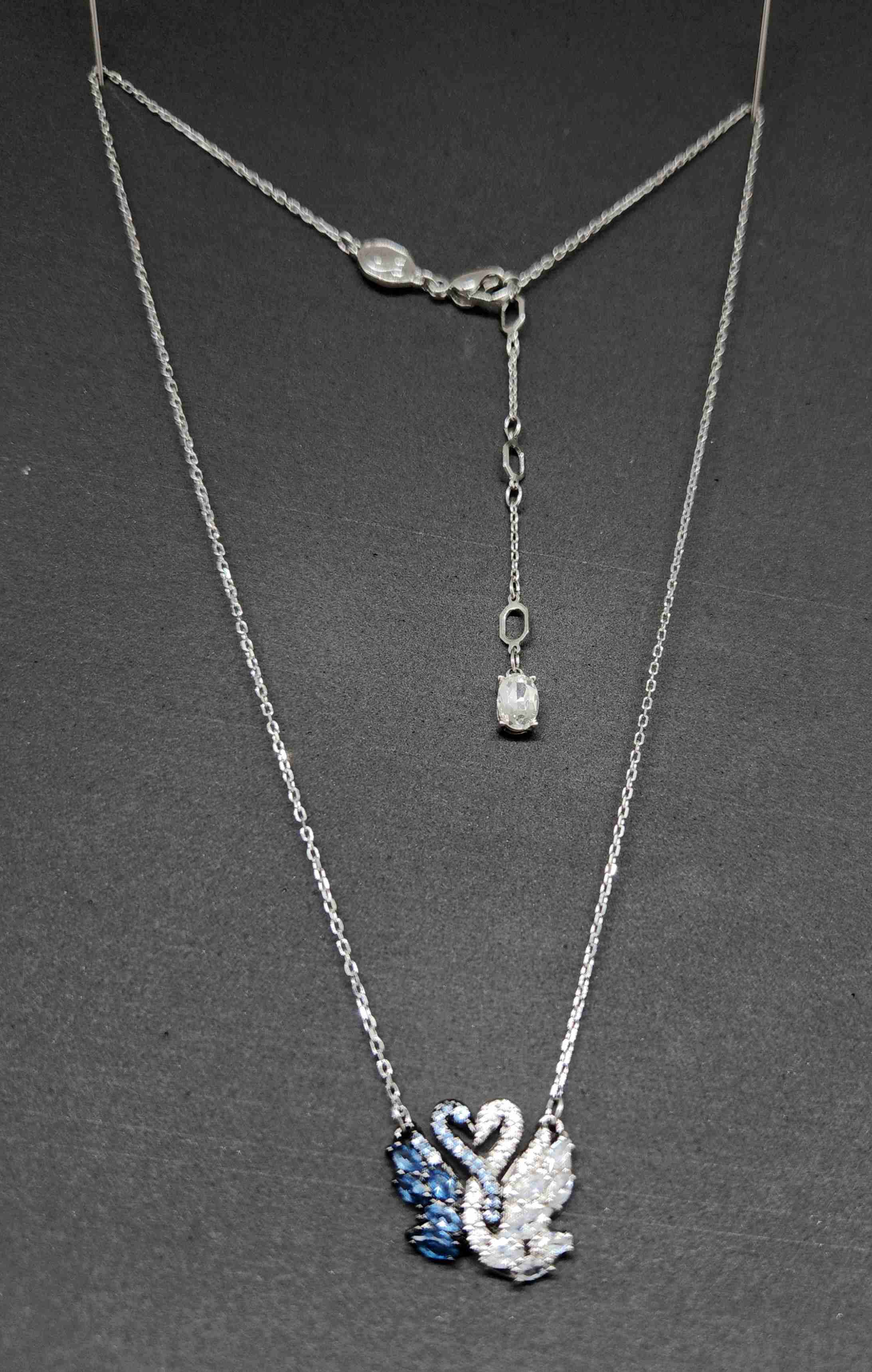 Collar de cisne con cristales - miniatura 5