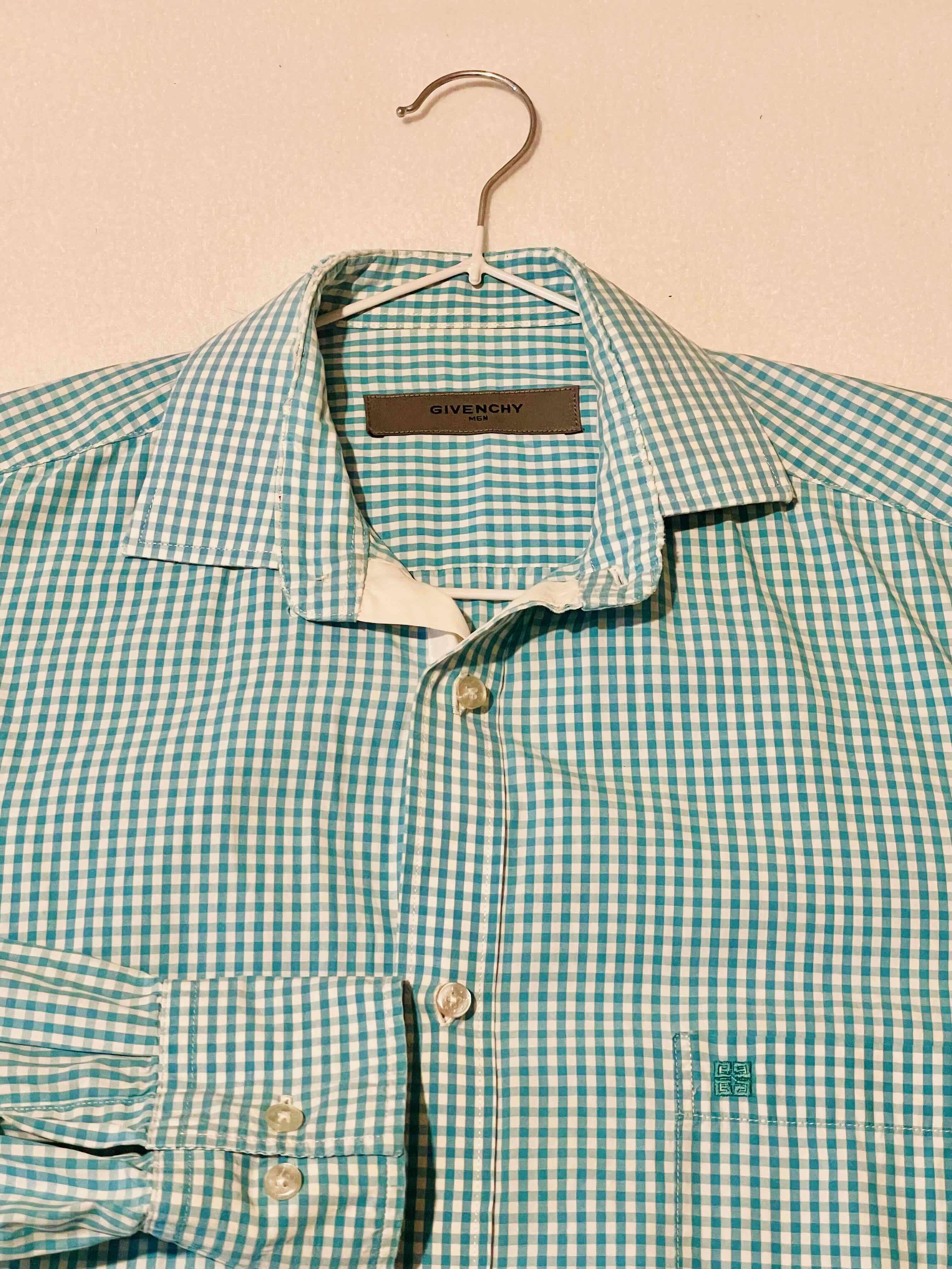 Camisa Givenchy a cuadros verdes Talla S - miniatura 1