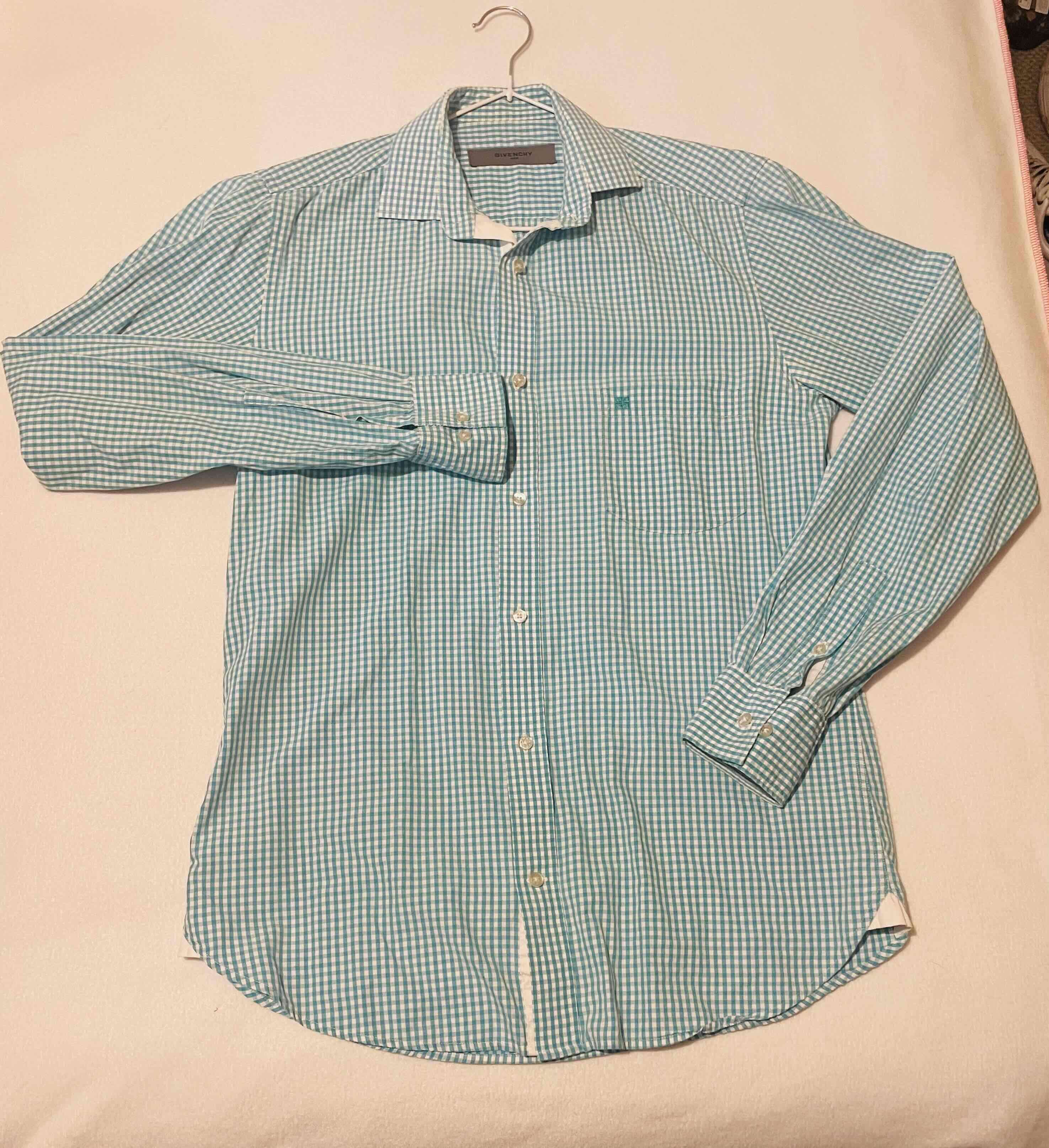 Camisa Givenchy a cuadros verdes Talla S - miniatura 2