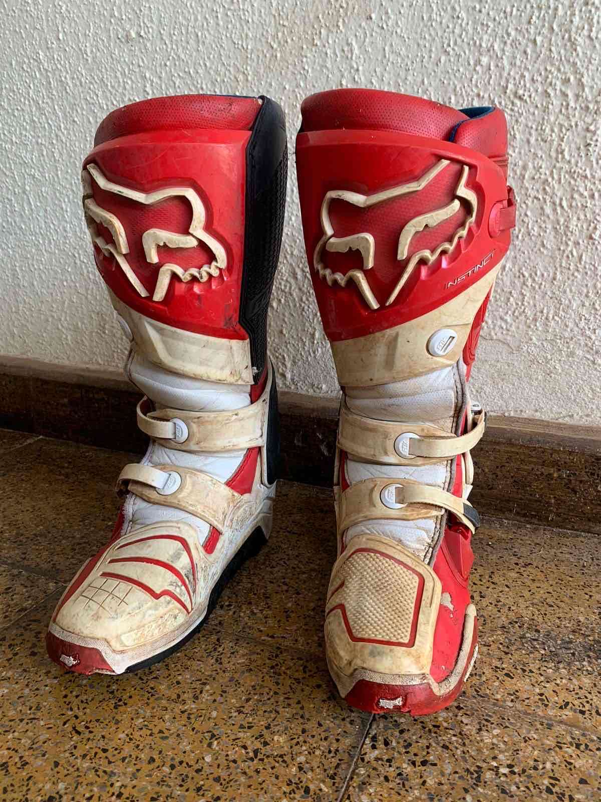 Botas de motocross rojas - 1