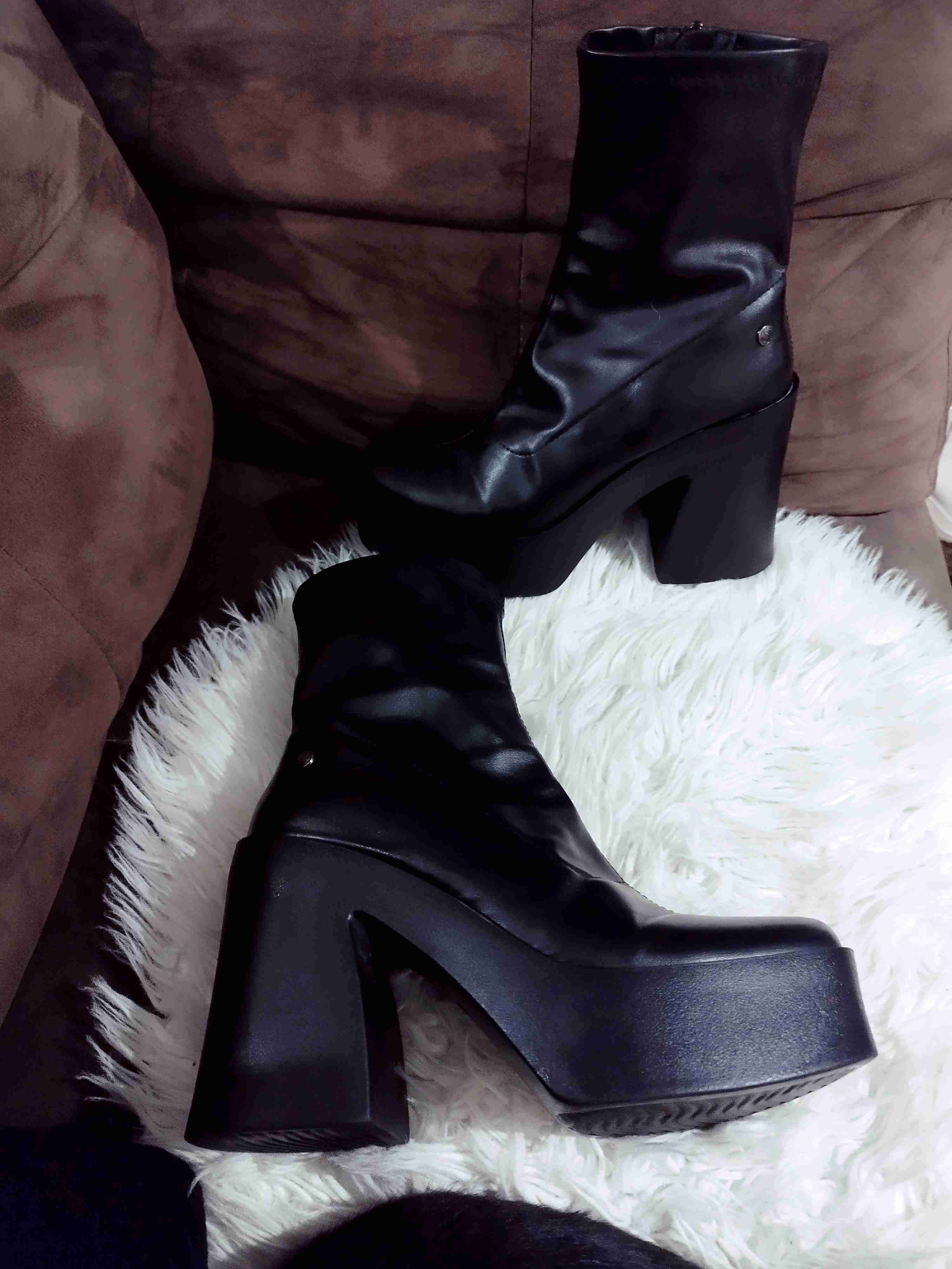 Botines negros con plataforma - miniatura 5