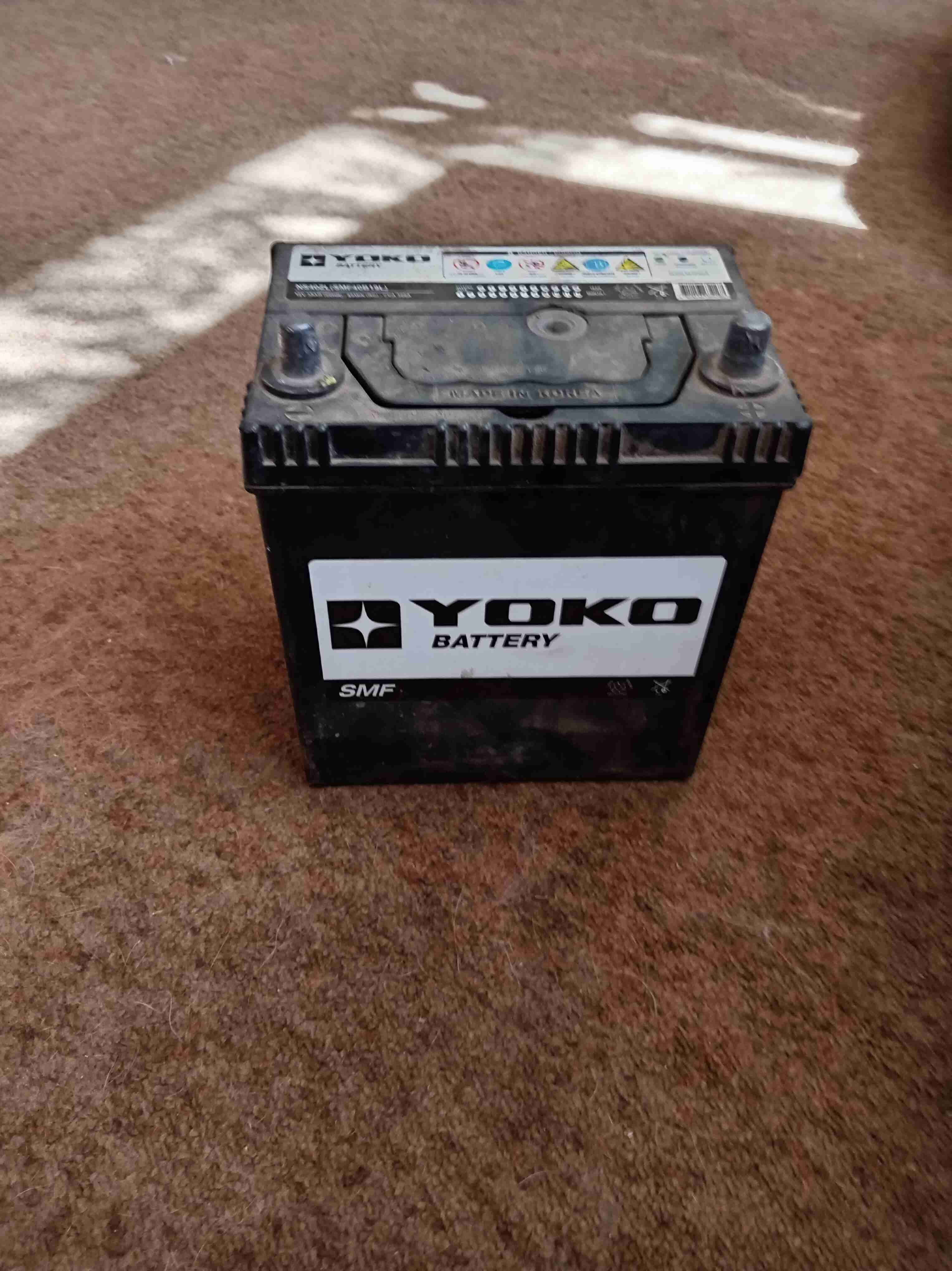 Batería Yoko para auto City car 12V 36amp - 2