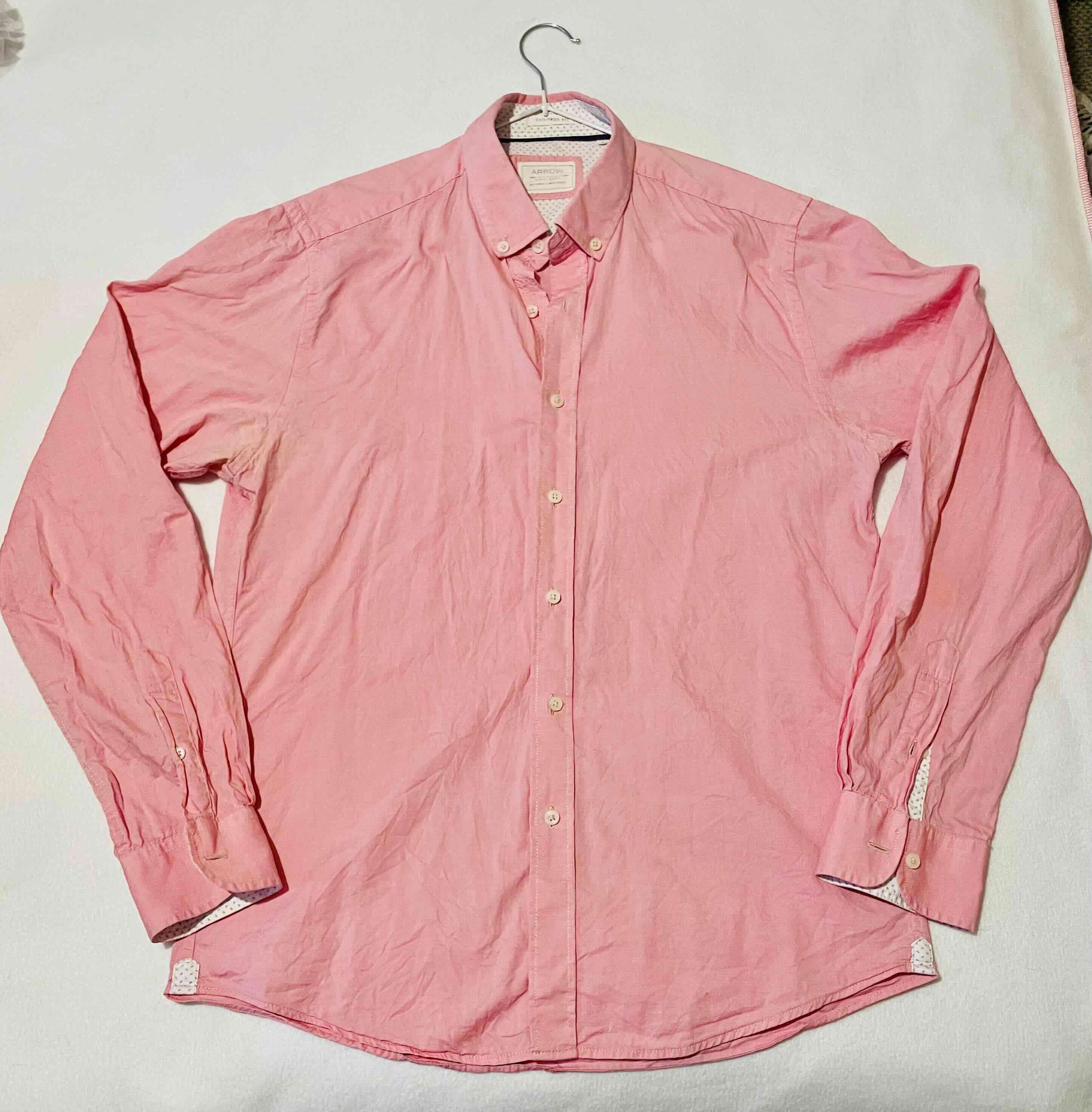 Camisa rosada manga larga Arrow Talla S - miniatura 1