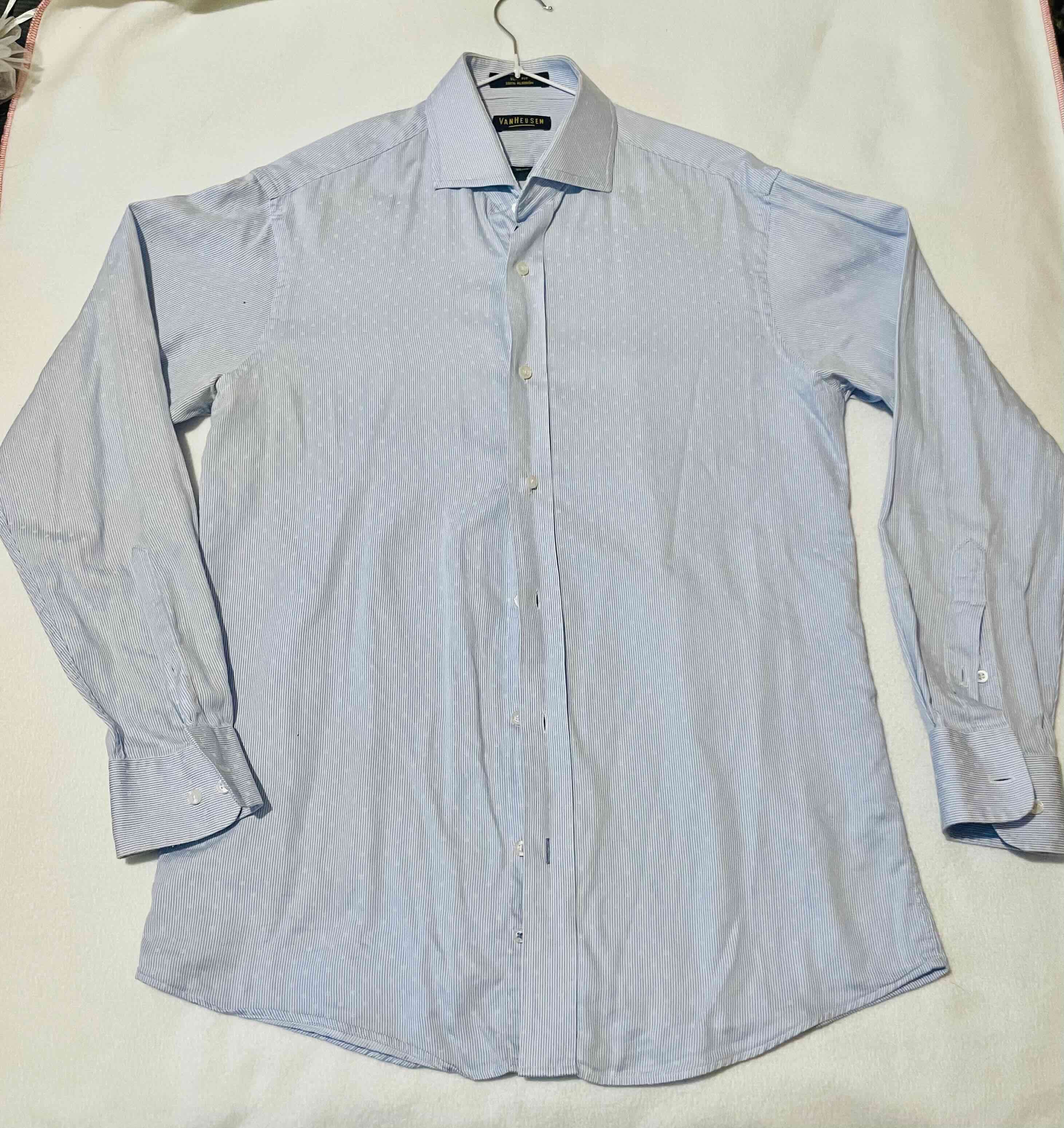 Camisa azul claro rayada Talla 15 1/2 - miniatura 1