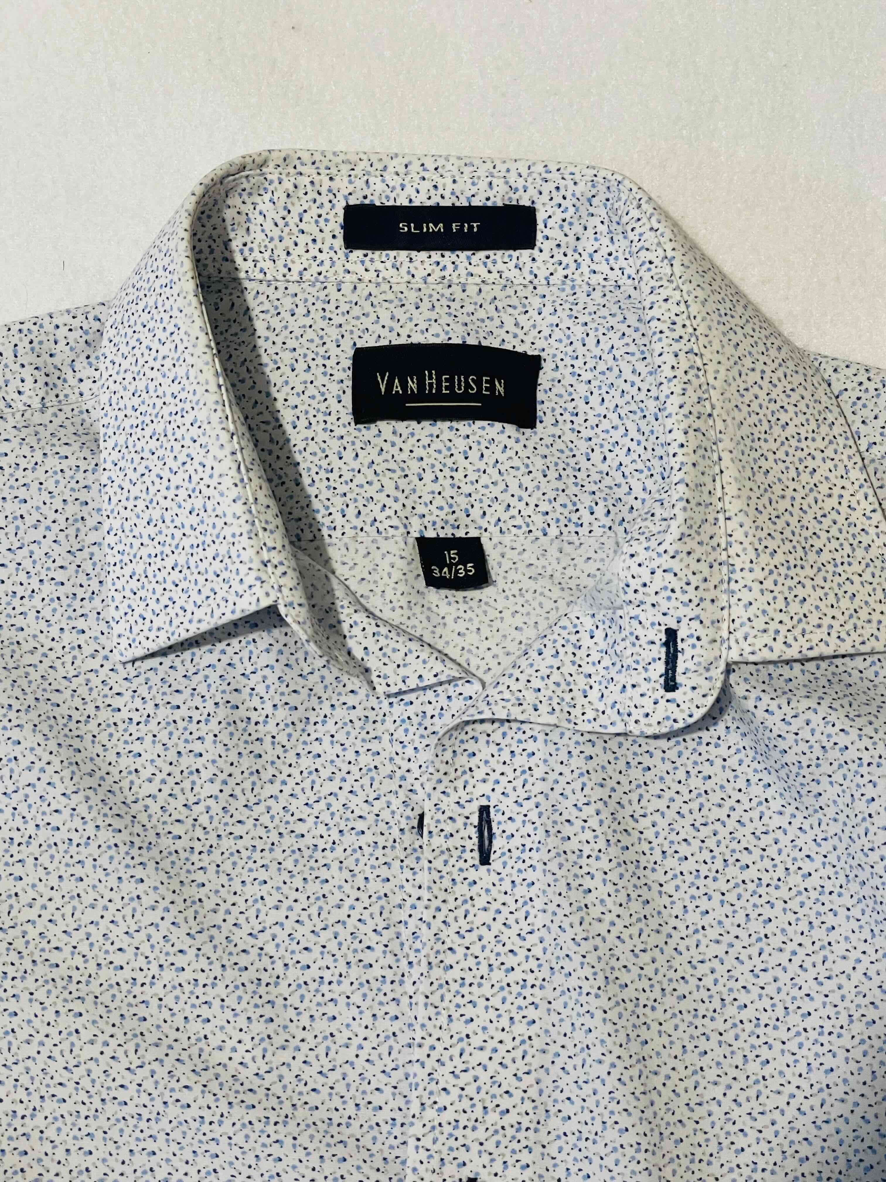 Camisa Van Heusen Slim Fit blanca Talla 15 - miniatura 1