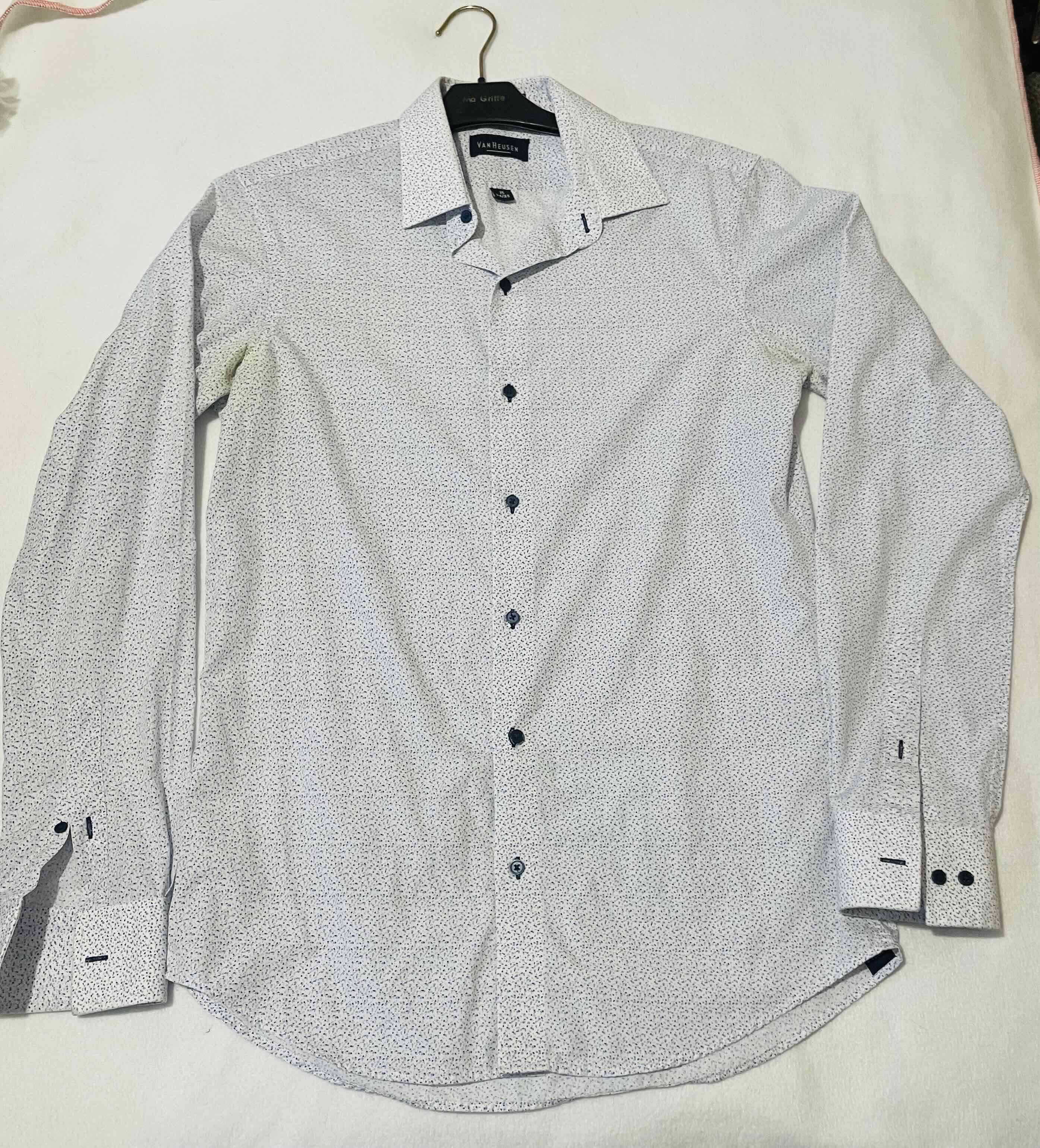 Camisa Van Heusen Slim Fit blanca Talla 15 - miniatura 2