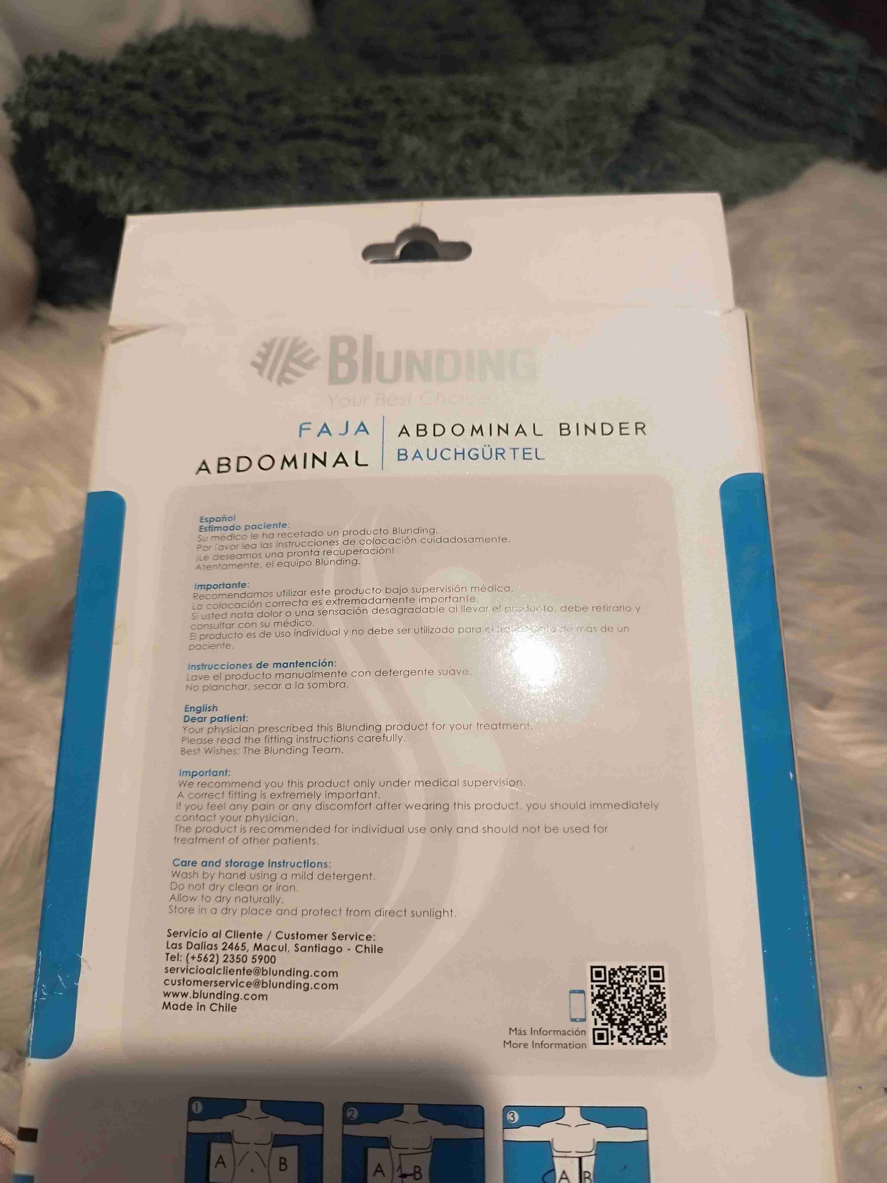 Faja abdominal Blunding talla m ajustable,comprime - miniatura 6