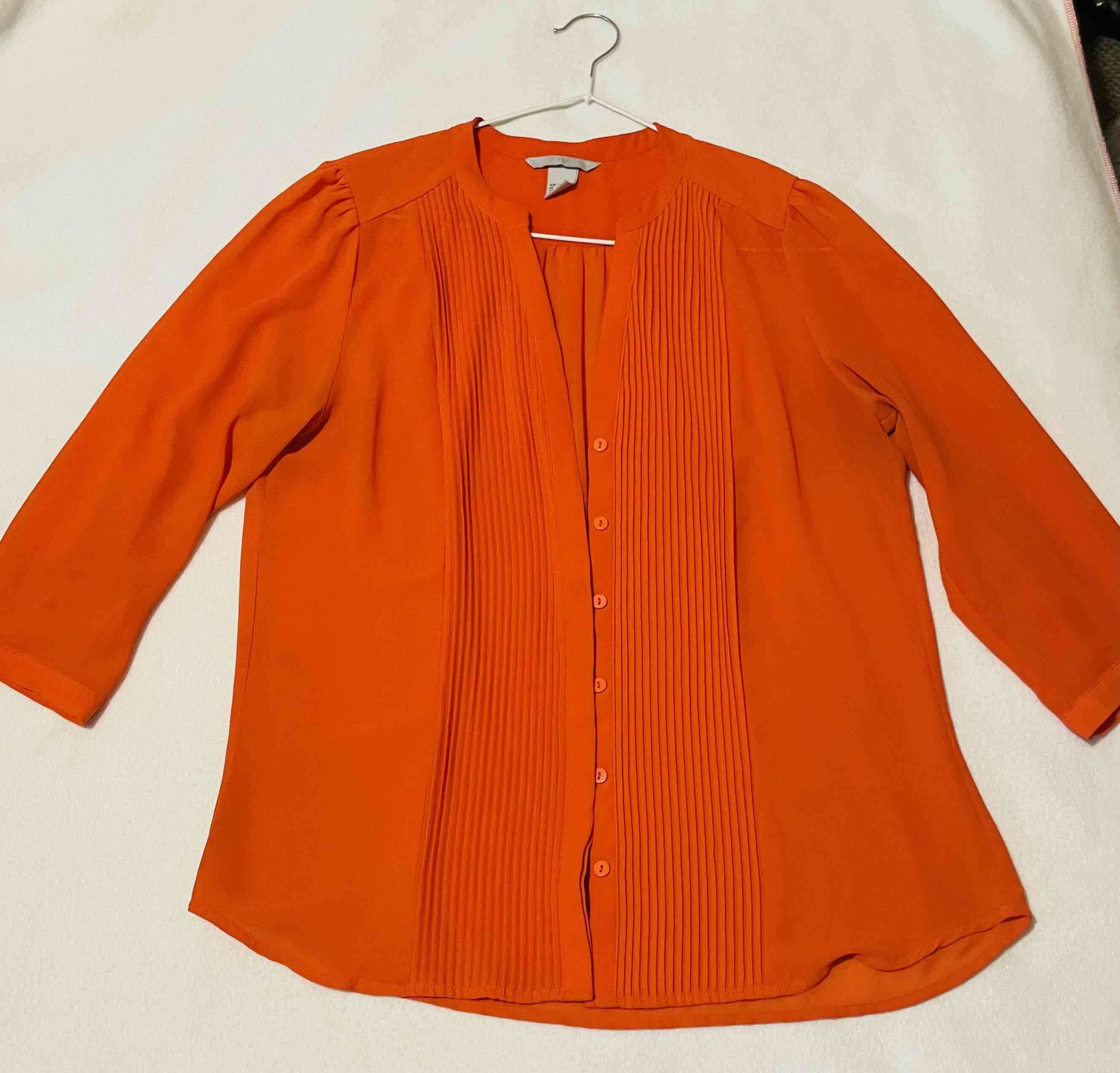 Blusa naranja H&M Talla 36 - miniatura 1