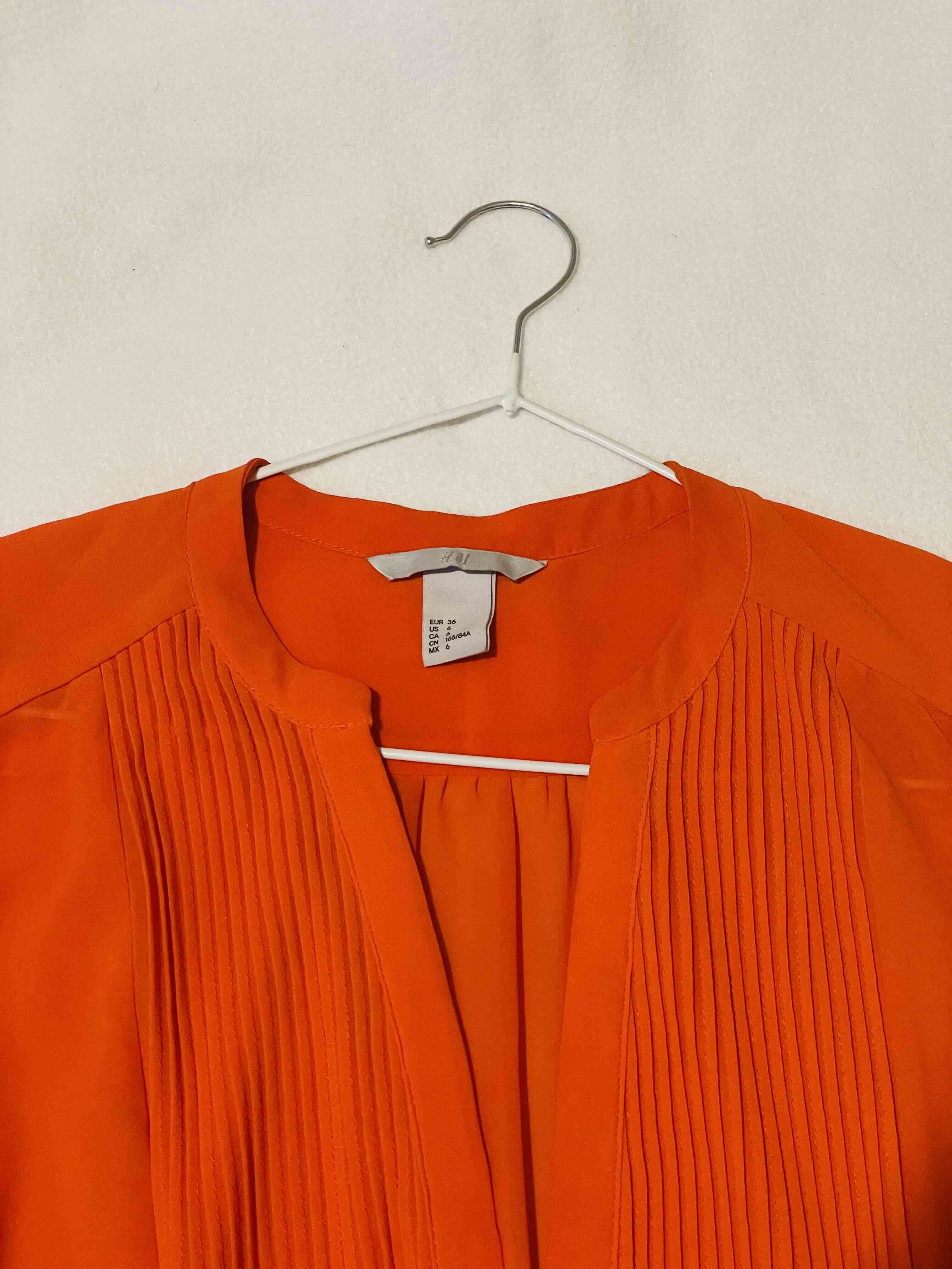 Blusa naranja H&M Talla 36 - miniatura 2