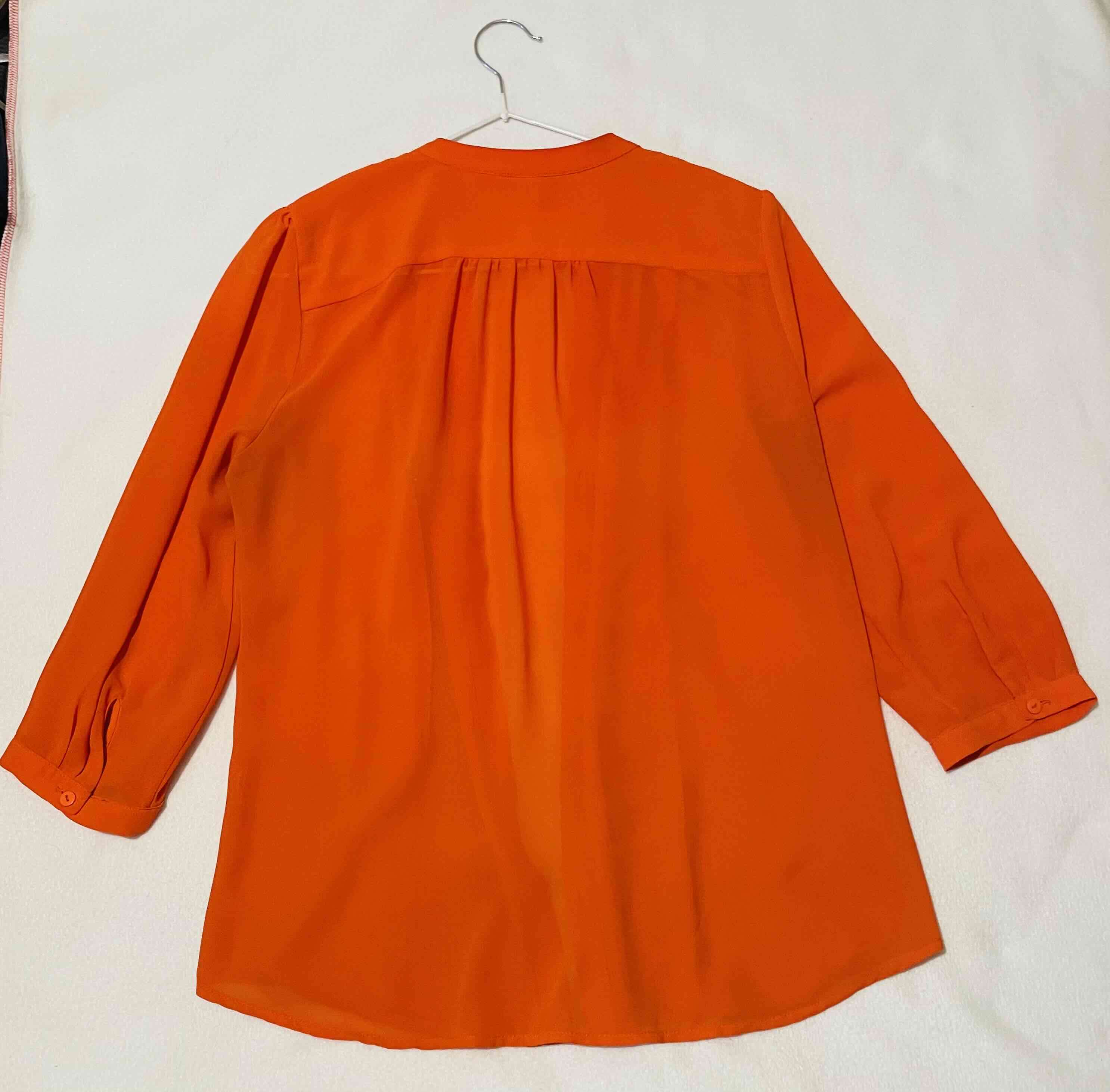 Blusa naranja H&M Talla 36 - miniatura 3
