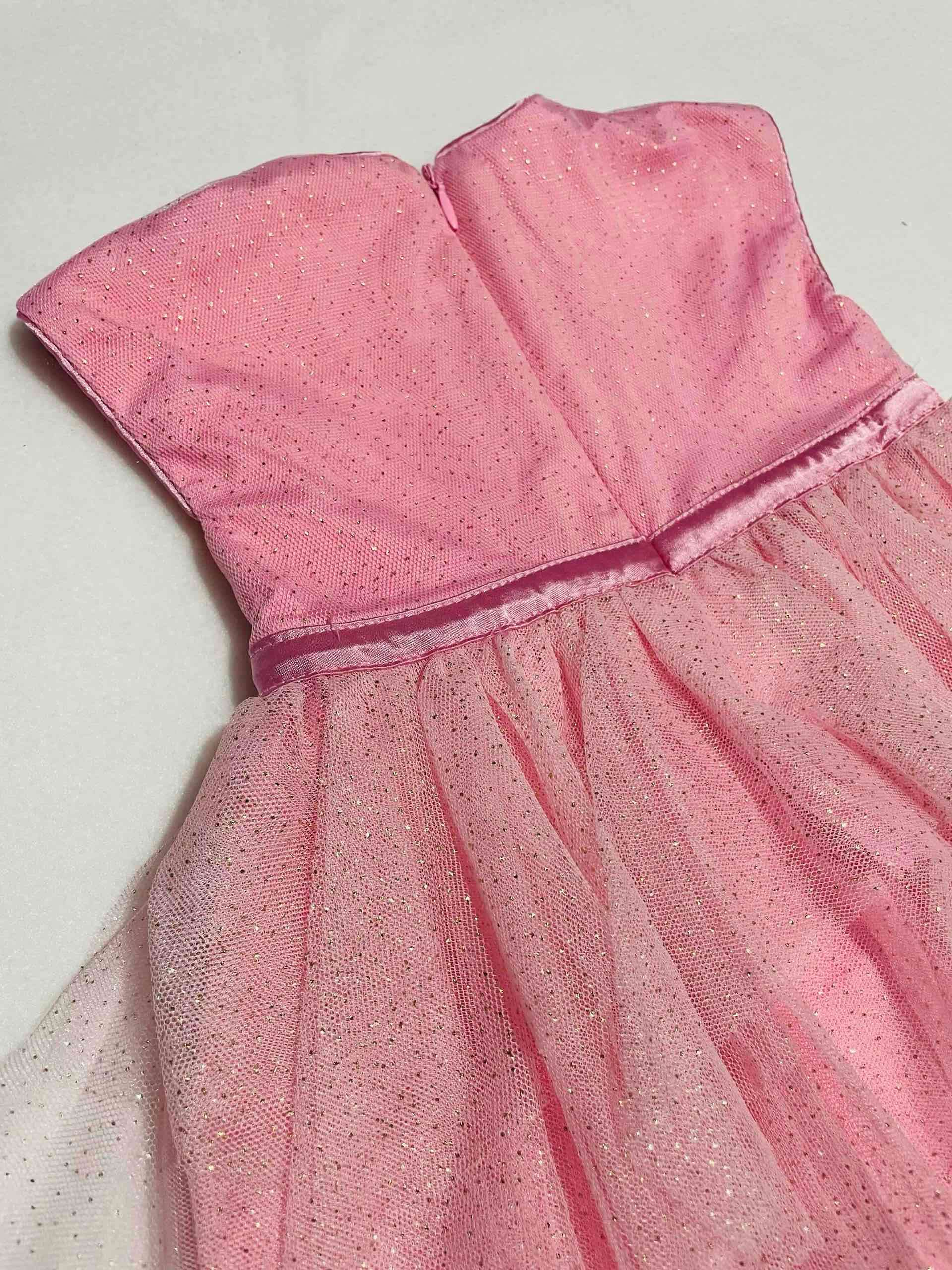 Vestido de encaje Rosa limonada Talla 6 M - 4