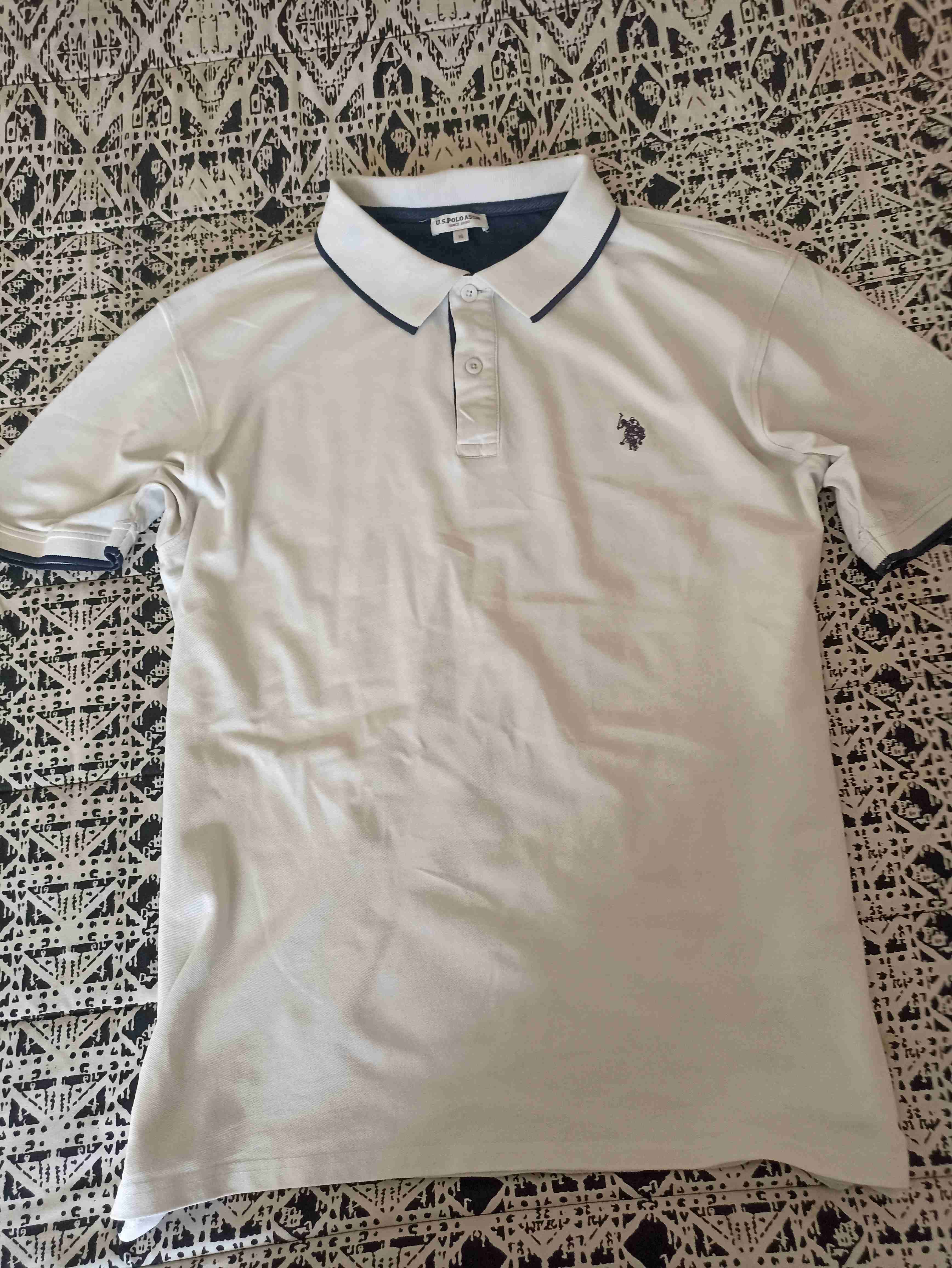 Polera polo blanca - miniatura 3