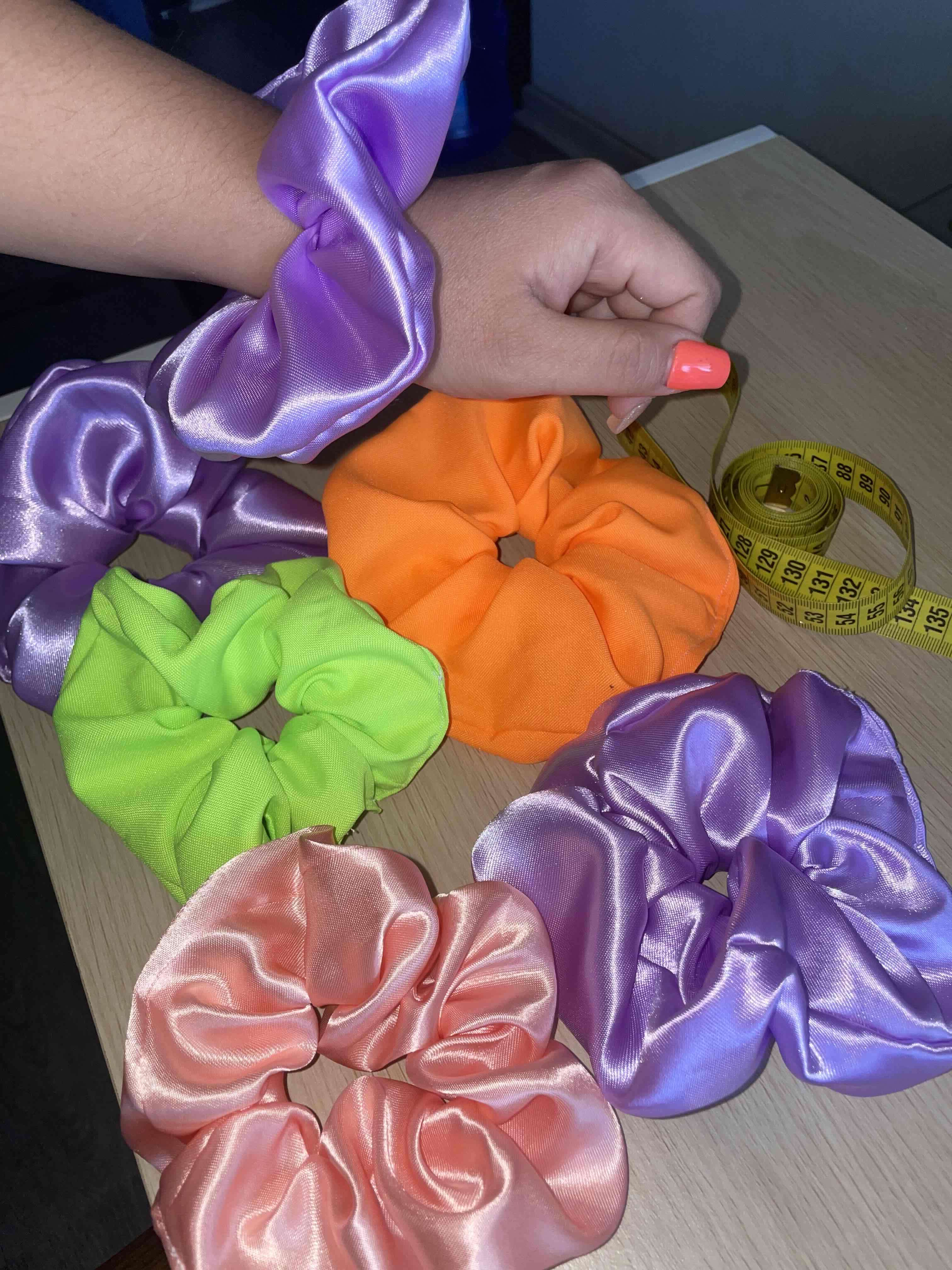 Scrunchies variedades colores y diseños - miniatura 4