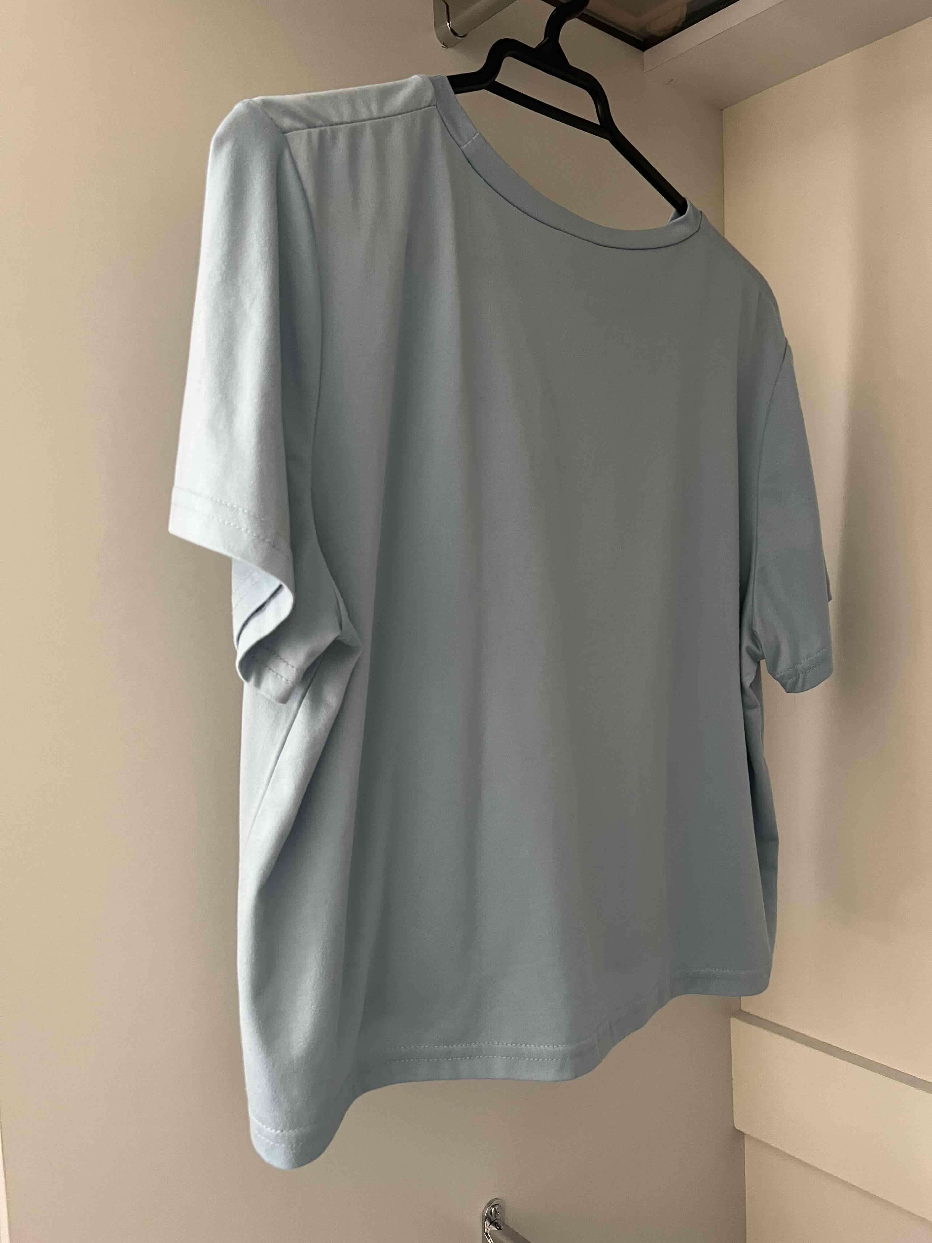 Polera azul con mensaje - miniatura 3