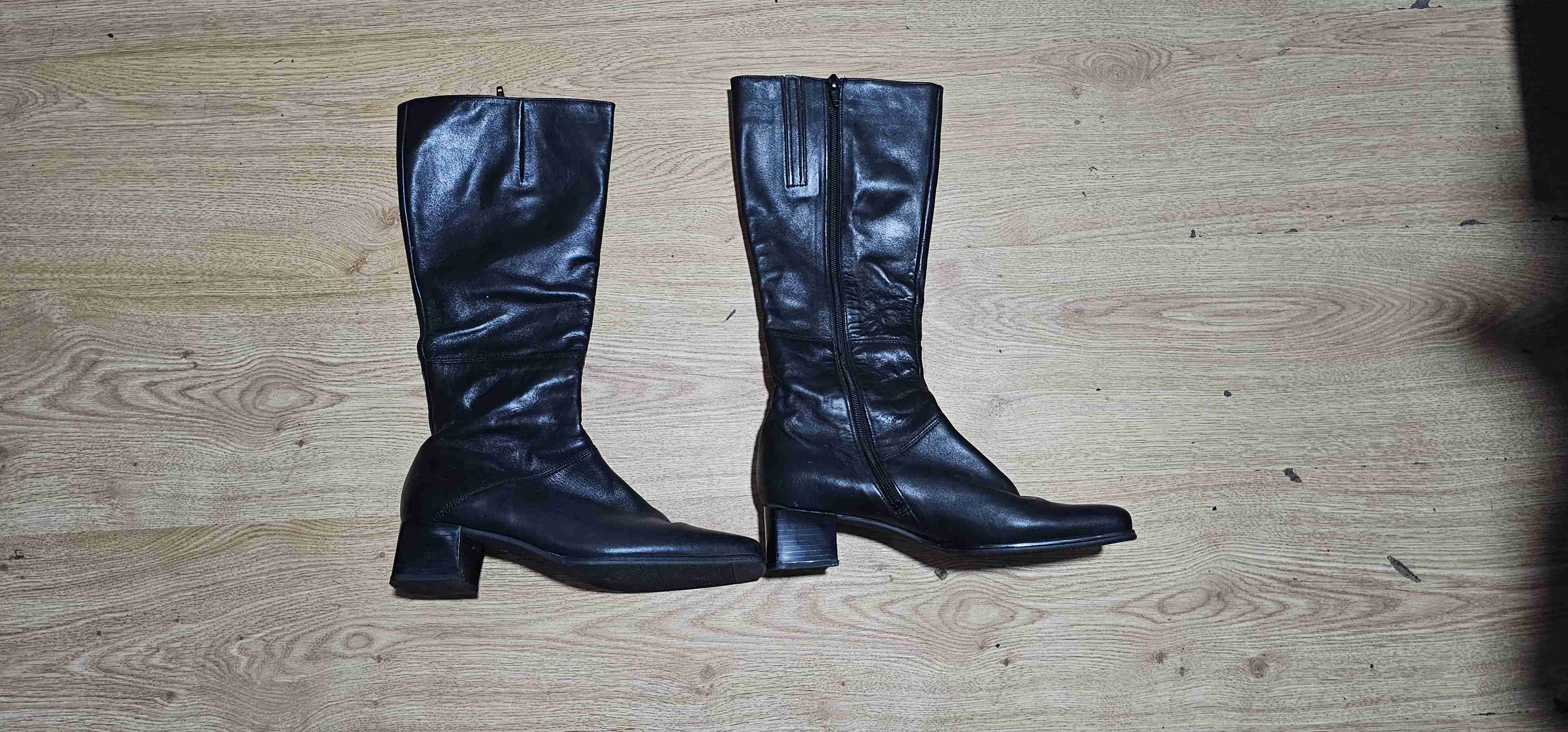 Botas negras de cuero clásicas - 2