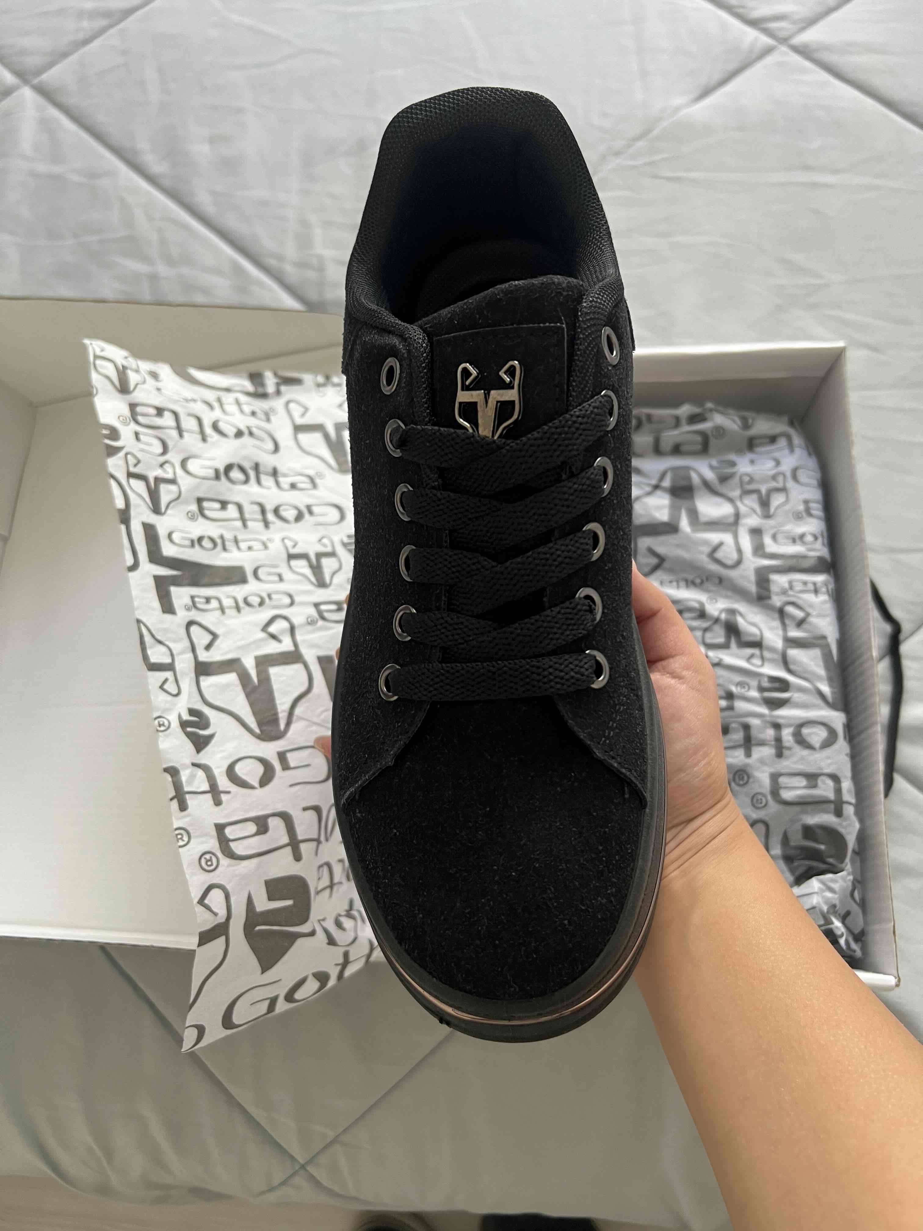 Zapatilla negra de plataforma - miniatura 3