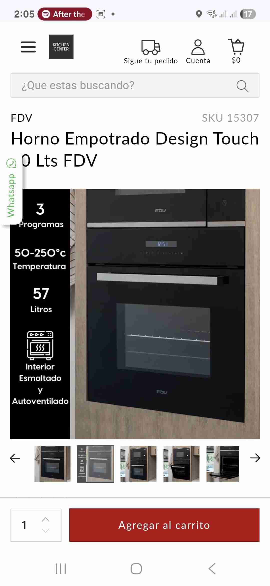 Horno FDV Design Touch nuevo - 4