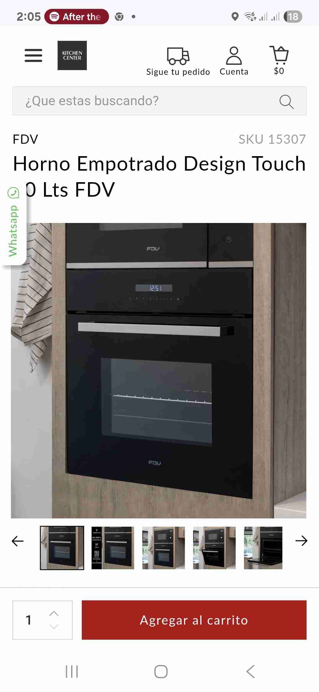 Horno FDV Design Touch nuevo - 5