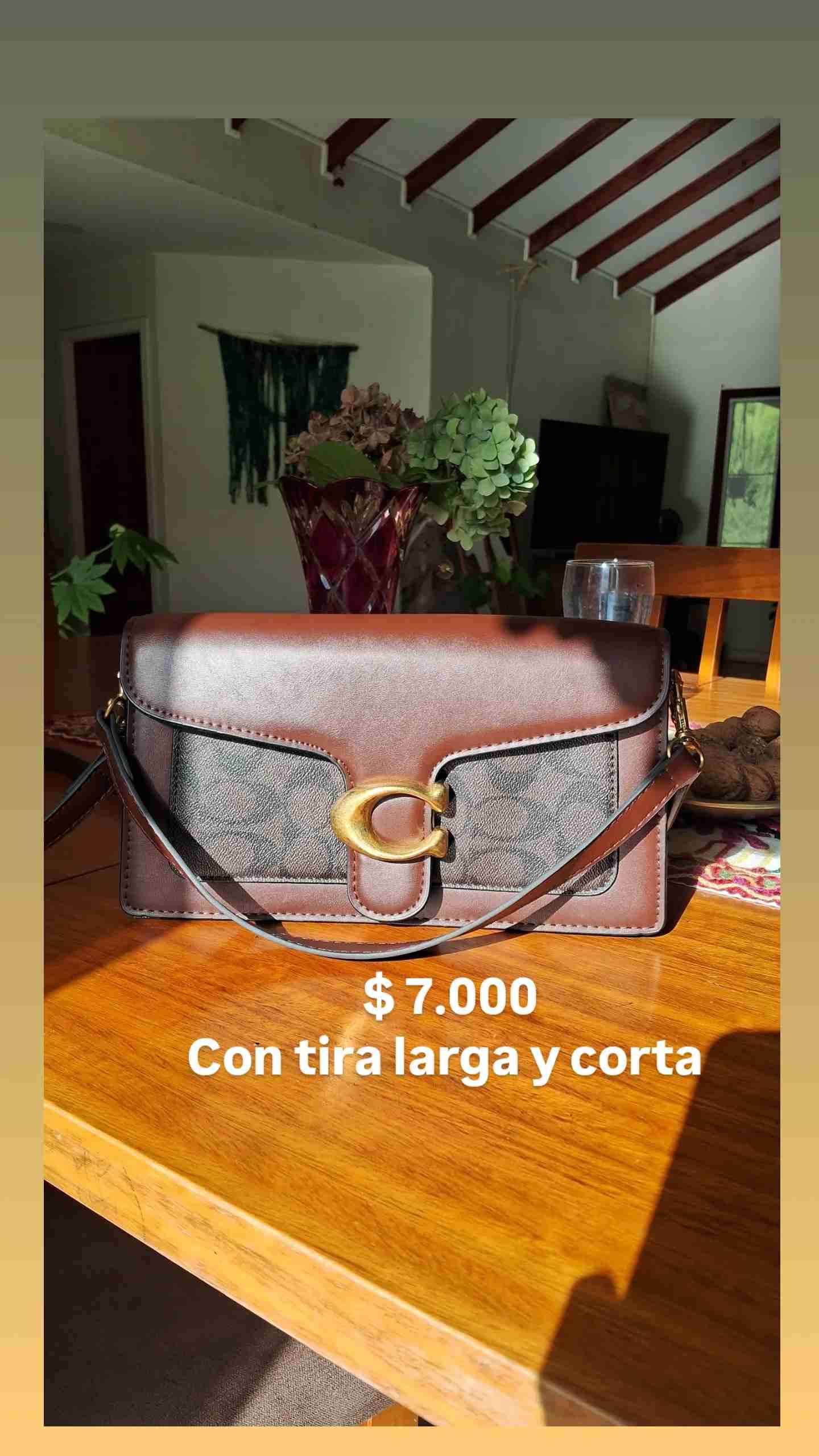 Cartera marrón con correa