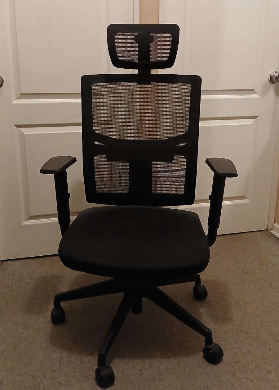 Silla de oficina ergonómica negra - miniatura 2