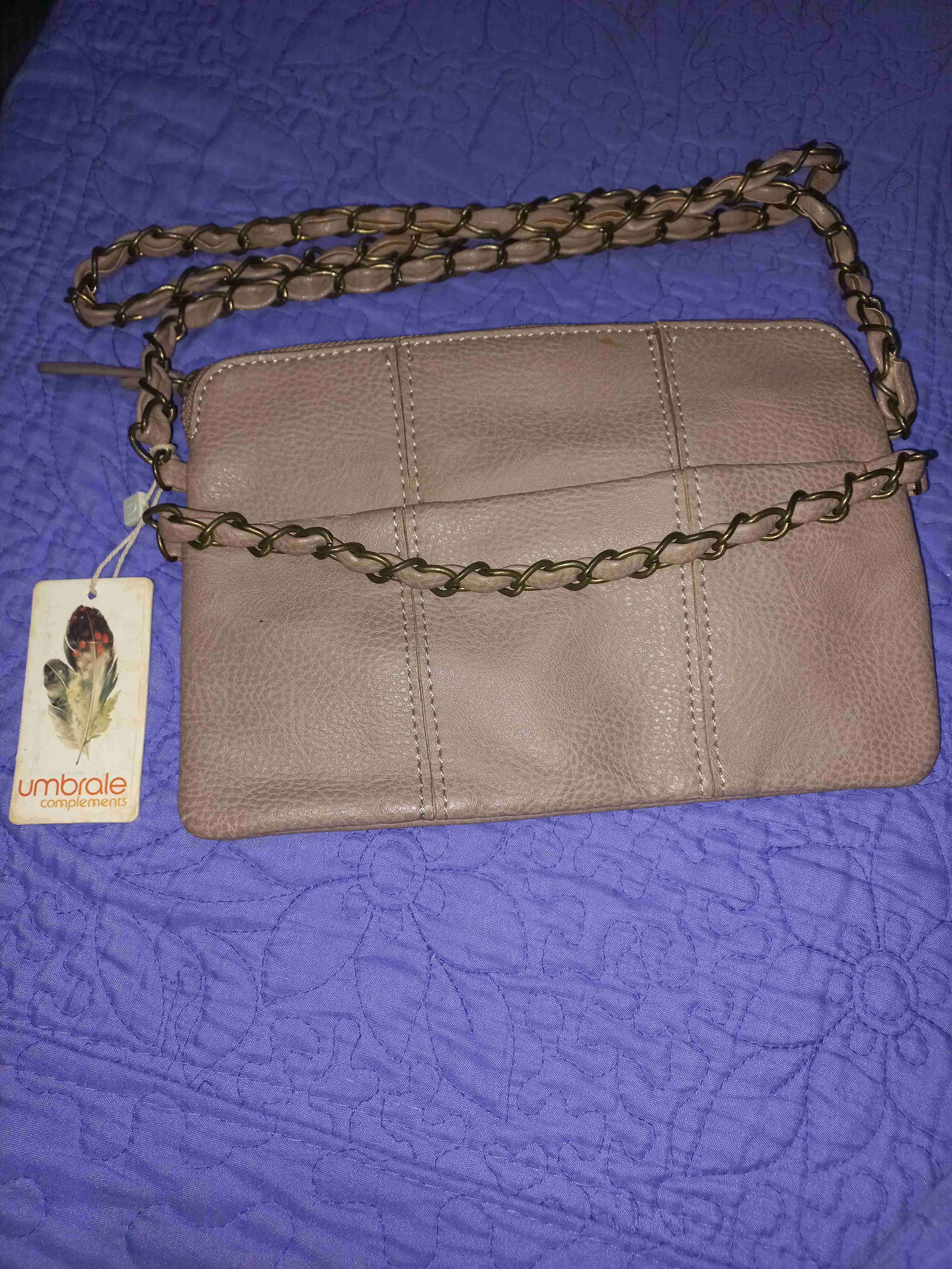 Cartera Umbrale beige con cadena - miniatura 1