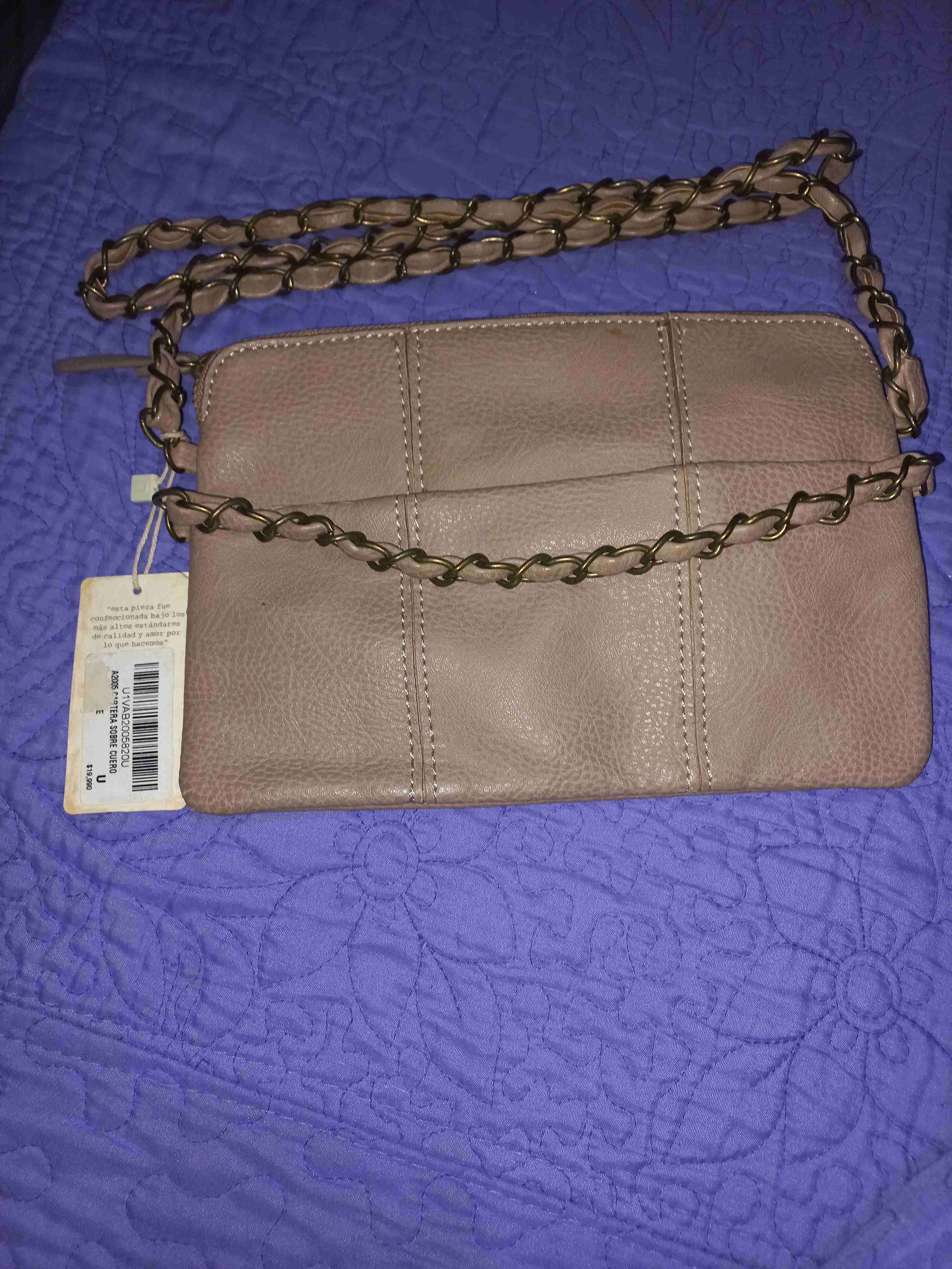 Cartera Umbrale beige con cadena - miniatura 3