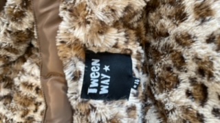 Chaqueta acolchada marrón con capucha - miniatura 3