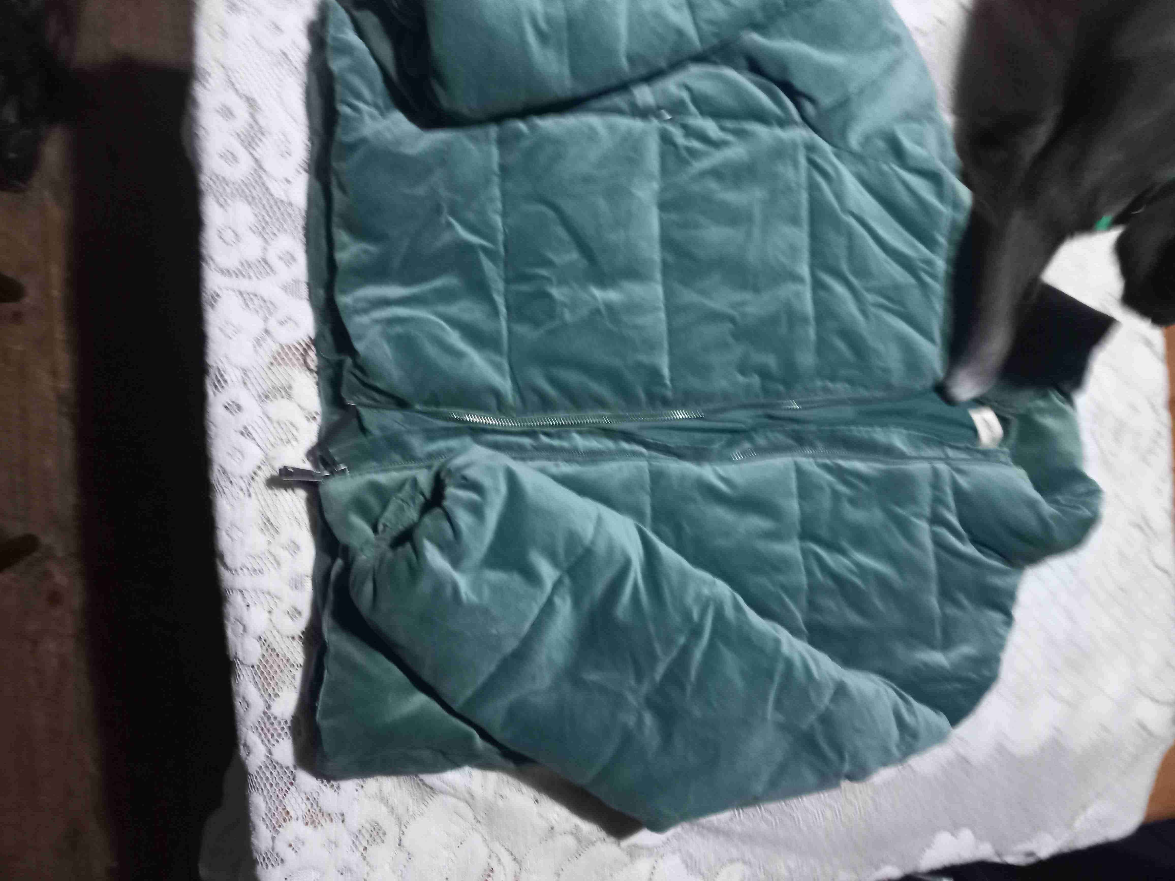 Chaqueta acolchada puffa terciopelo - miniatura 3