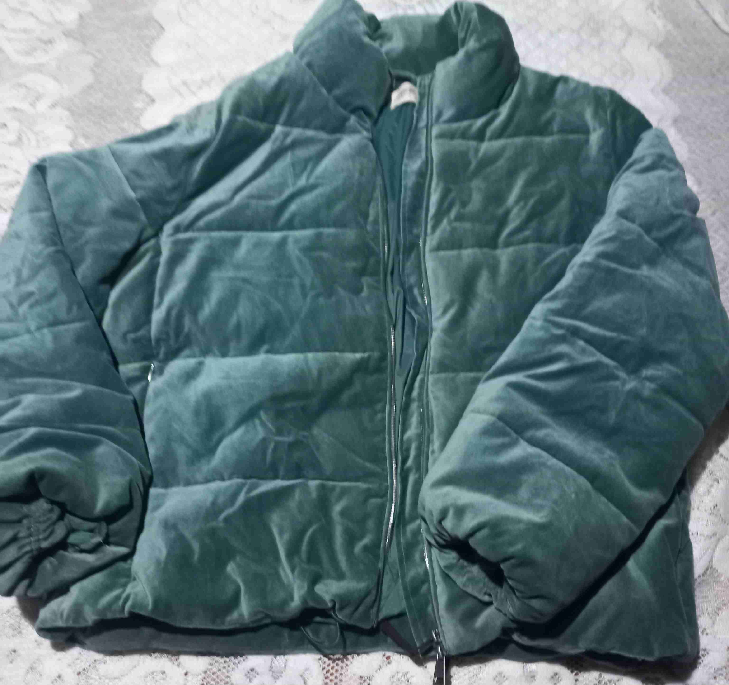 Chaqueta acolchada puffa terciopelo - miniatura 4