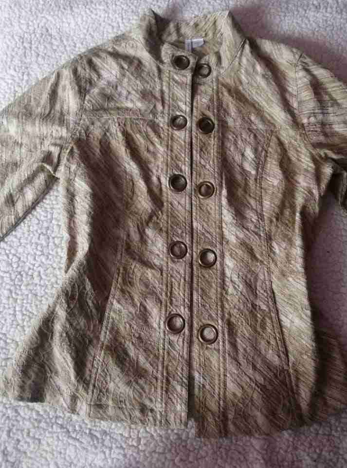 Chaqueta Blazer Verde/Beige