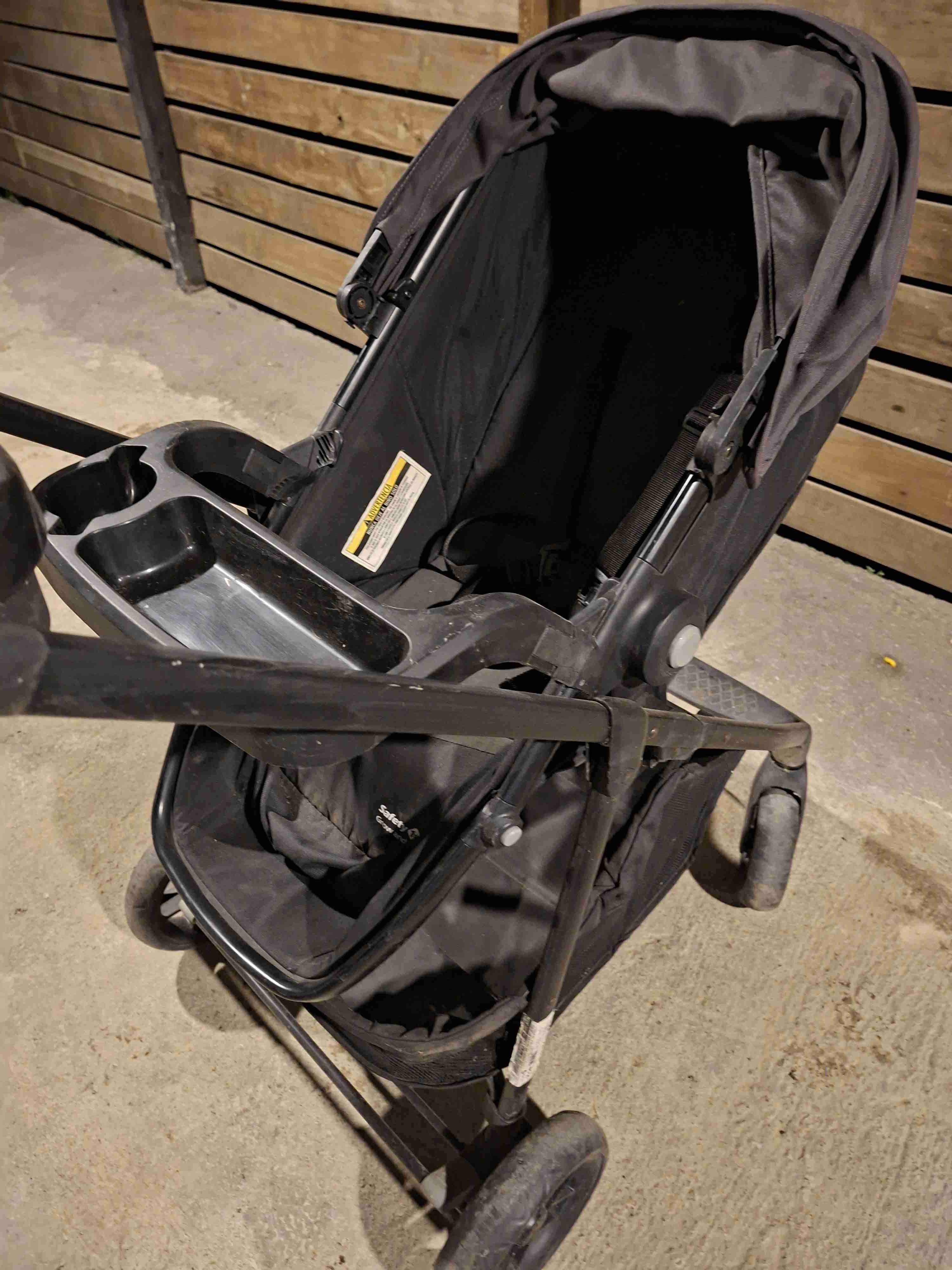 Coche de bebé plegable gris - 4