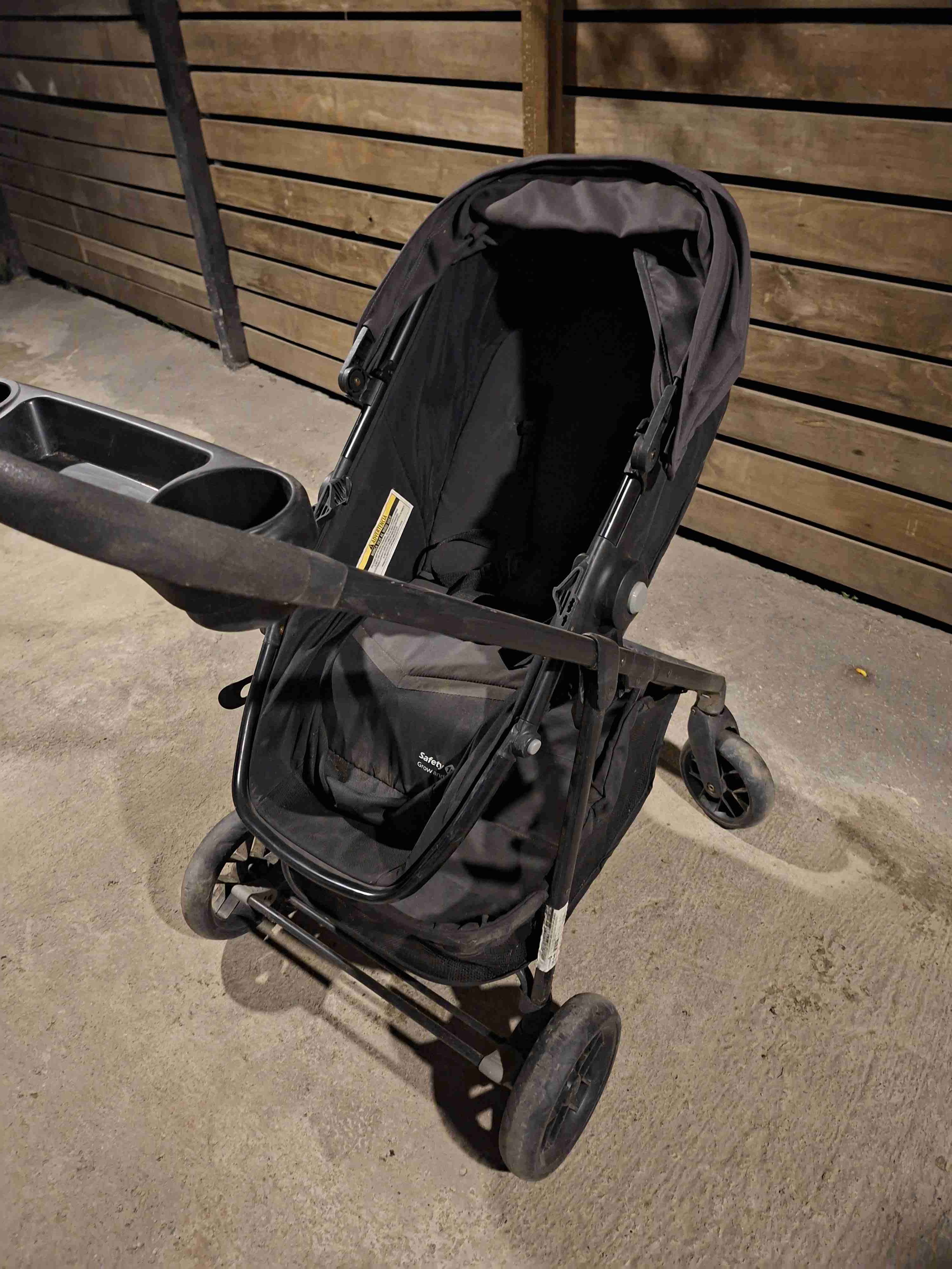 Coche de bebé plegable gris - 5