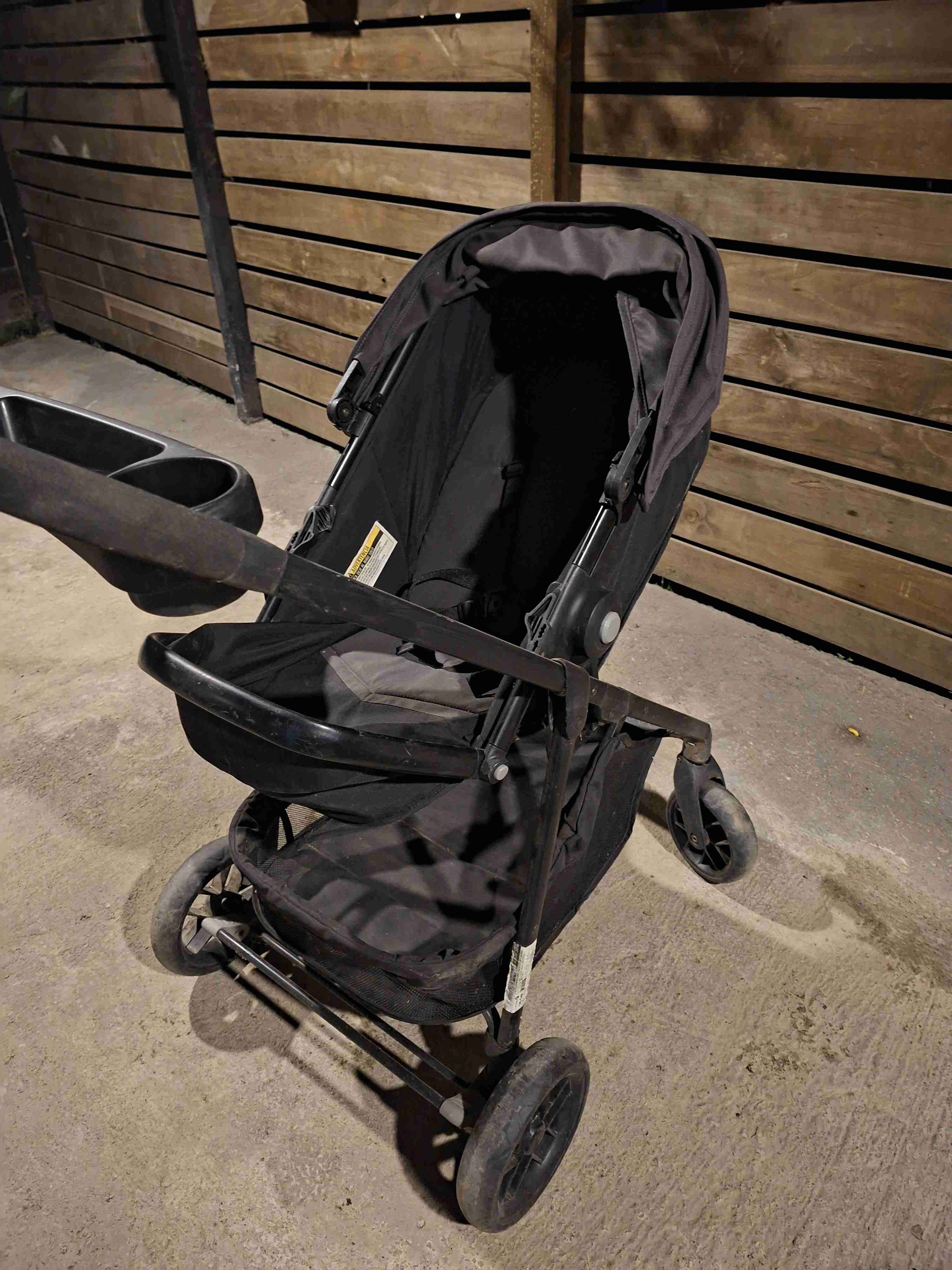 Coche de bebé plegable gris - 6