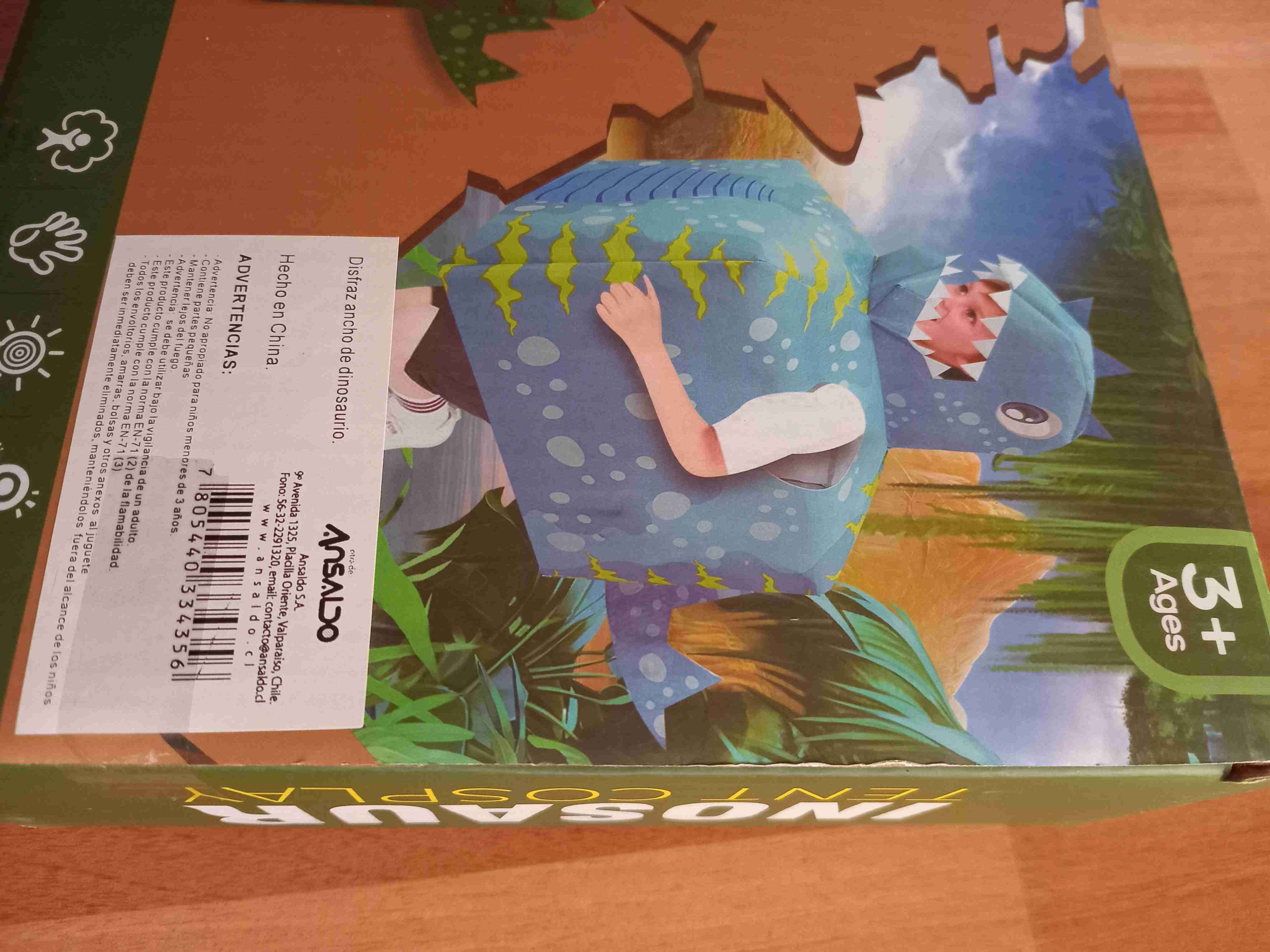 Disfraz dinosaurio para 3 años - miniatura 3