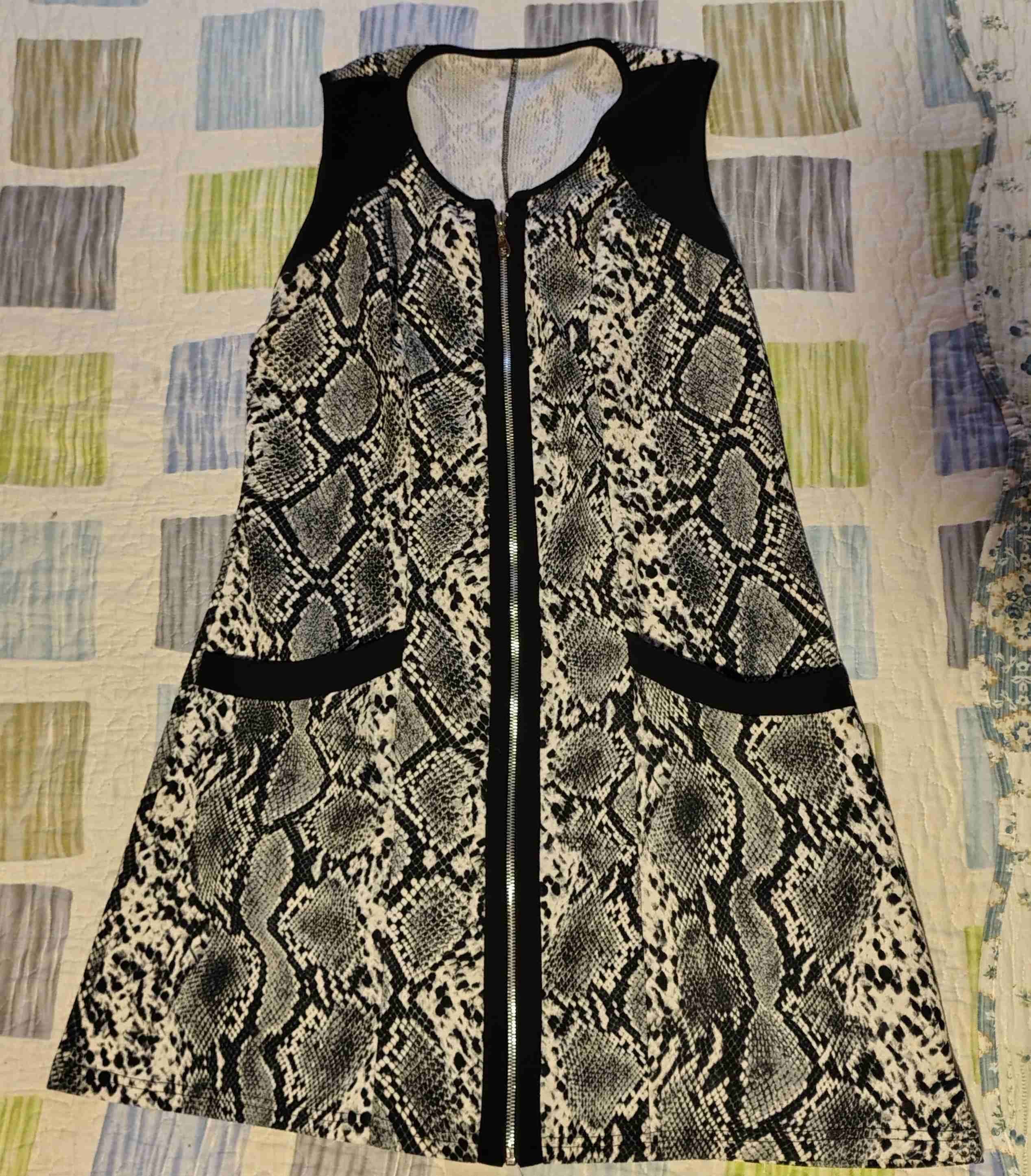 Vestido estampado serpiente - 1