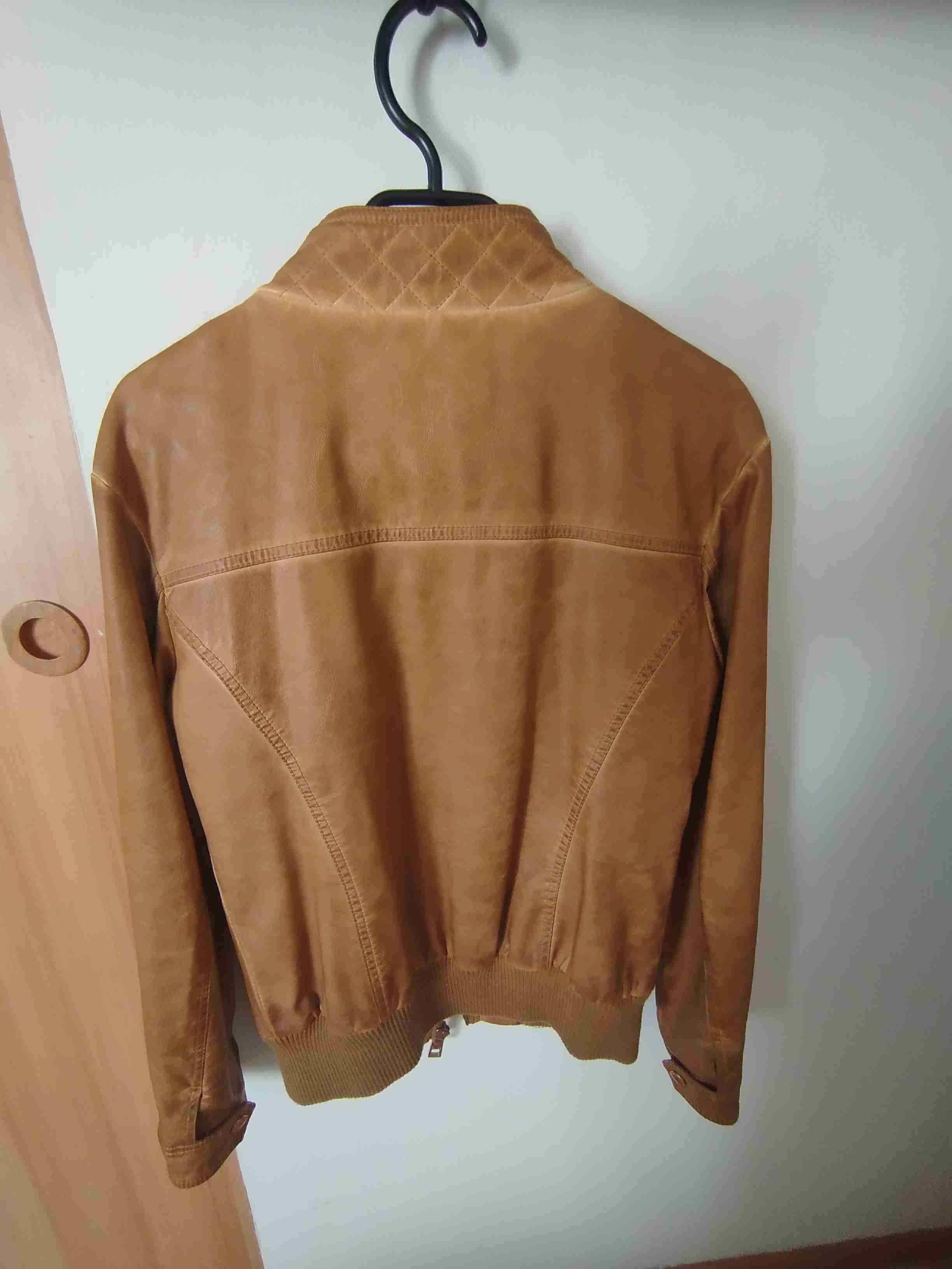 Chaqueta de cuero marrón - miniatura 4