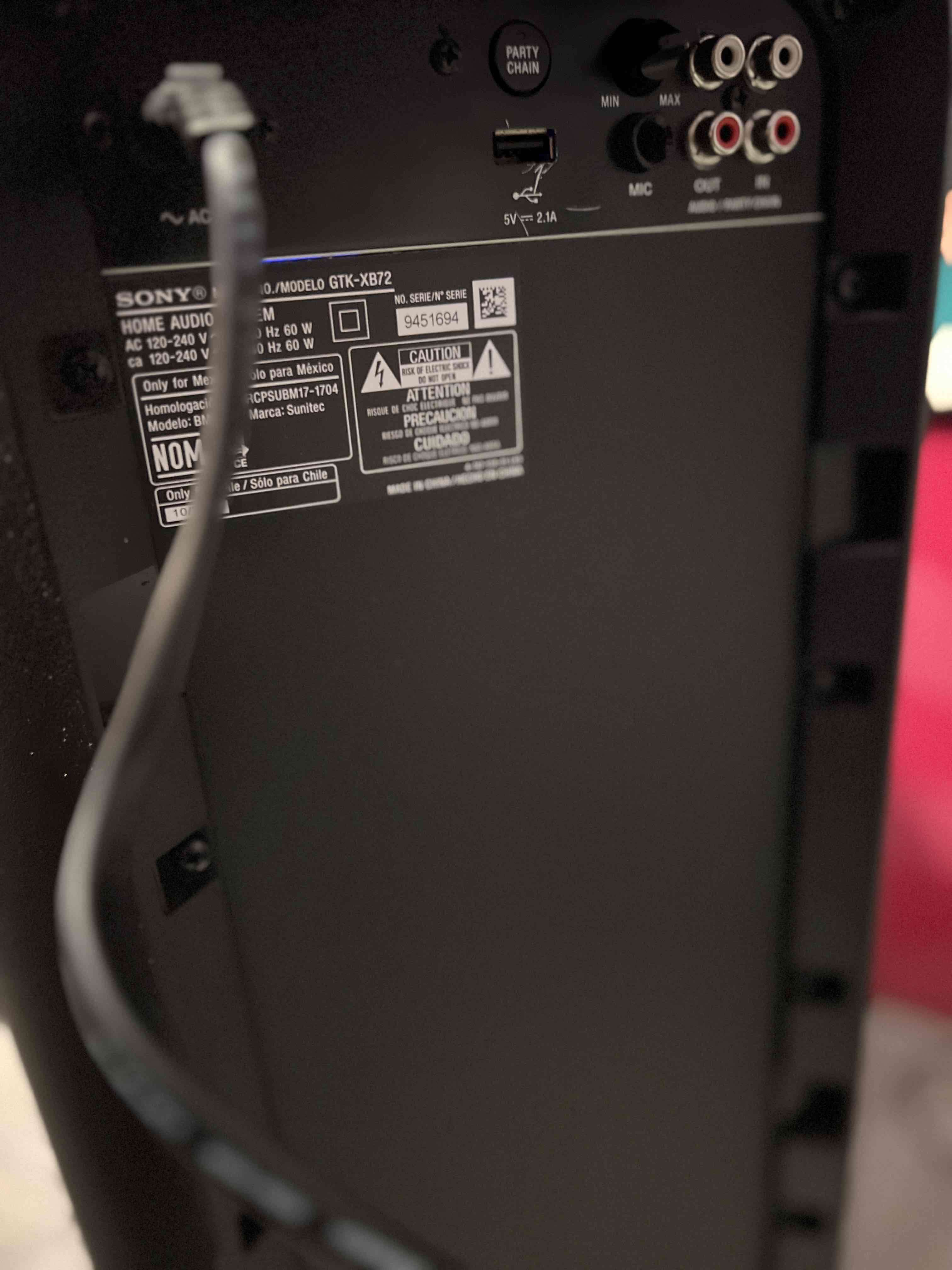 Parlante Sony con luces LED - miniatura 3