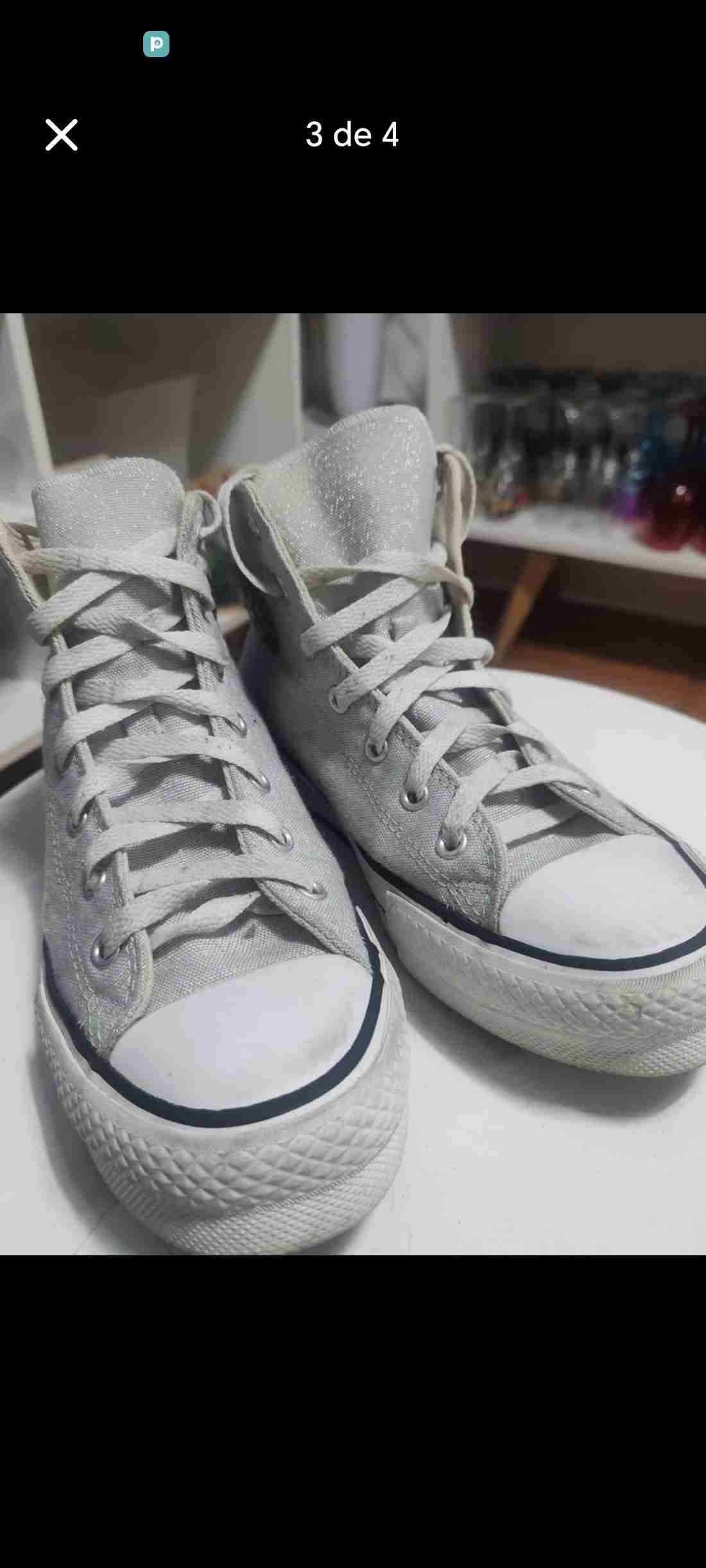 Zapatillas blancas estilo urbano converse - miniatura 1