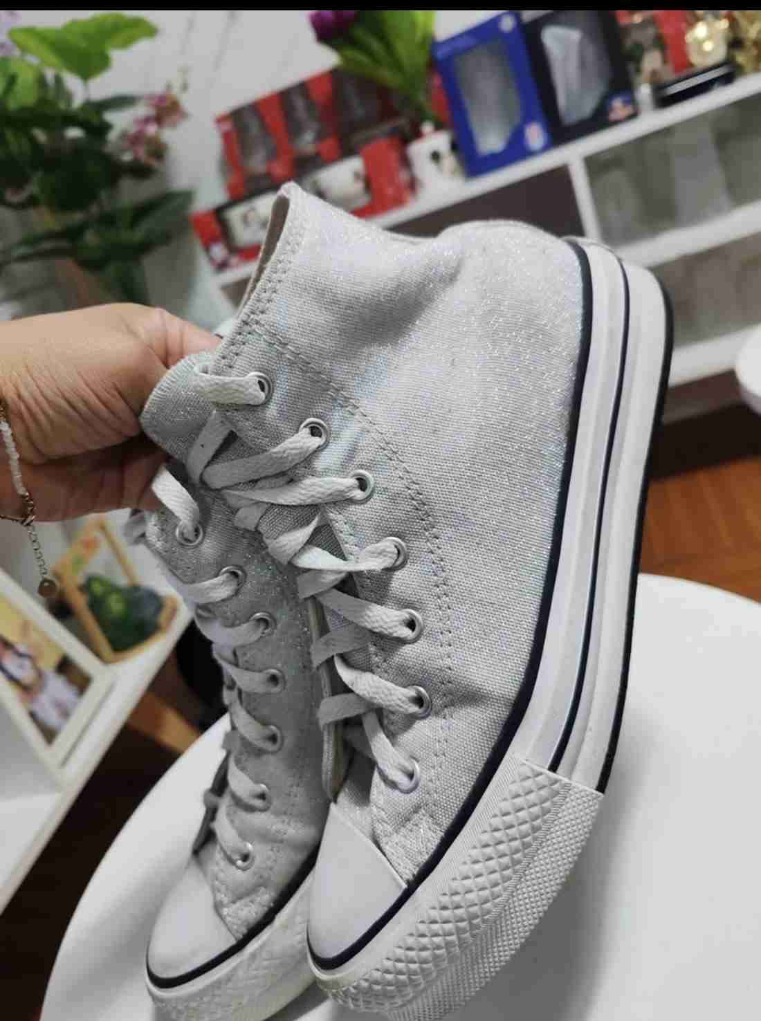 Zapatillas blancas estilo urbano converse - miniatura 3