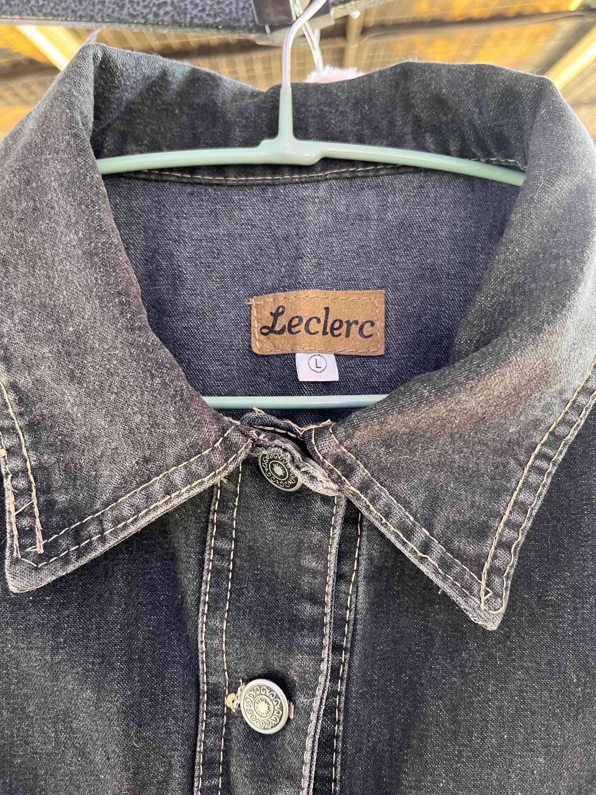 Chaqueta negra de mezclilla - miniatura 2