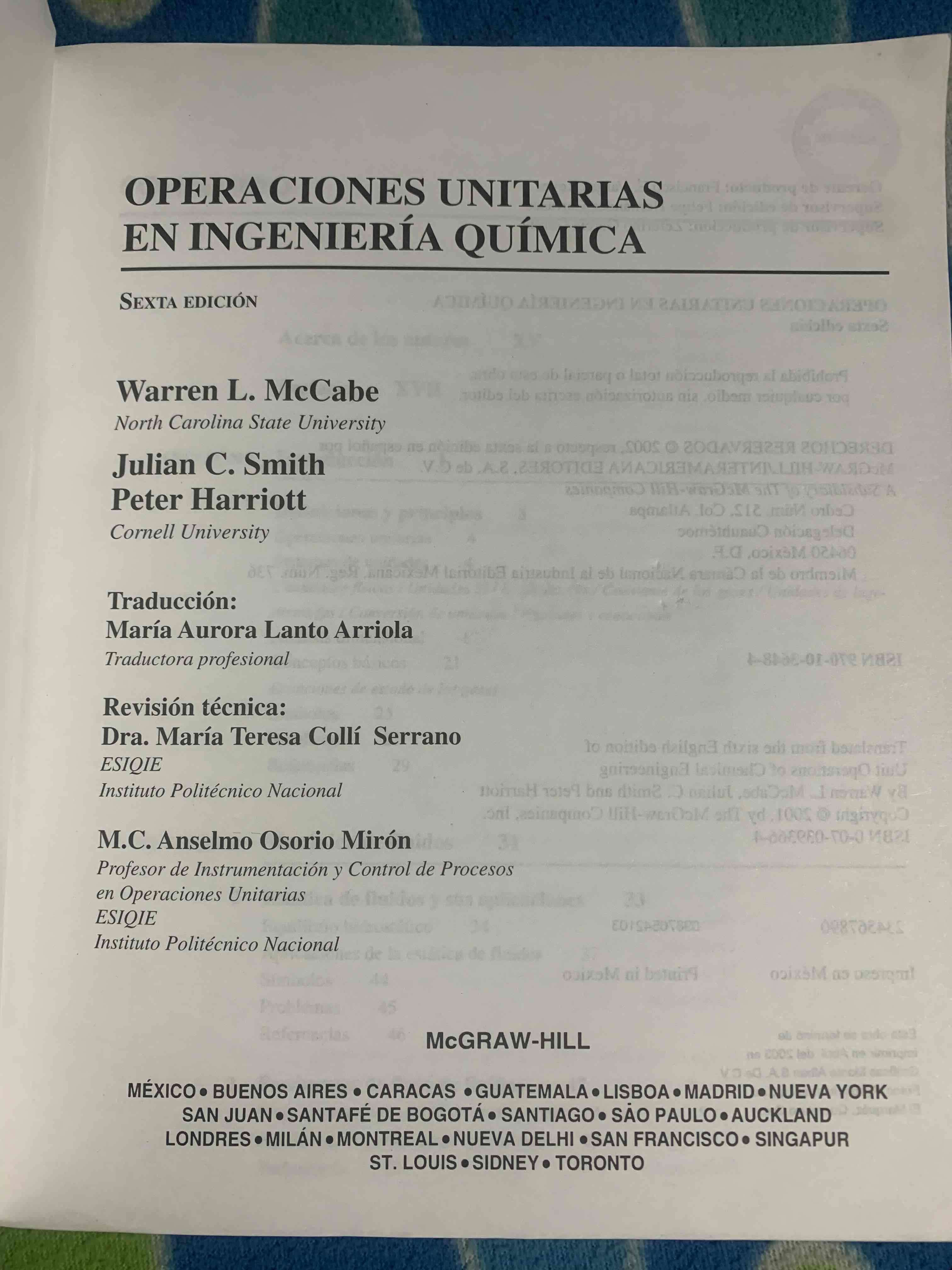 Libro Operaciones Unitarias Ingeniería Química - miniatura 2