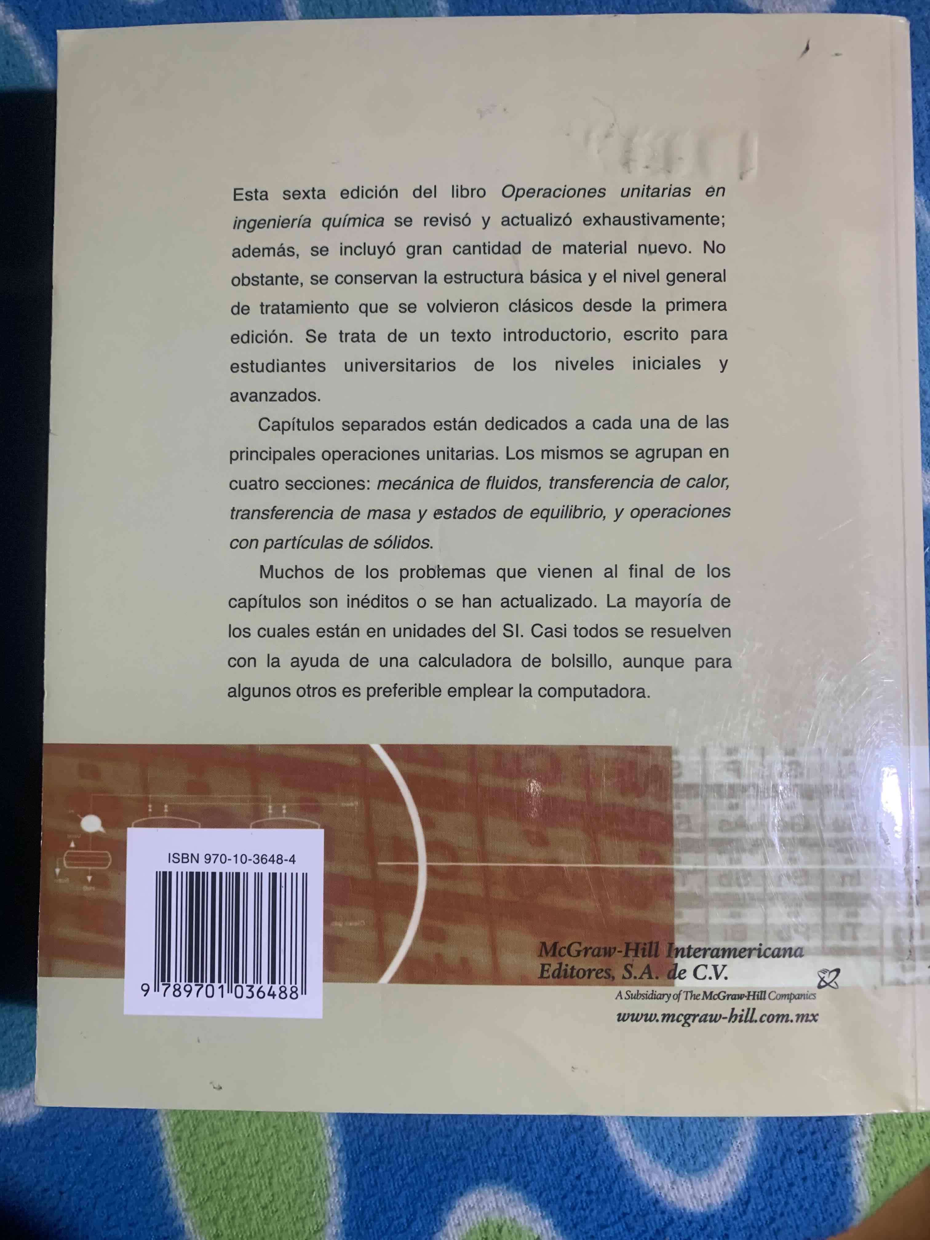 Libro Operaciones Unitarias Ingeniería Química - miniatura 3